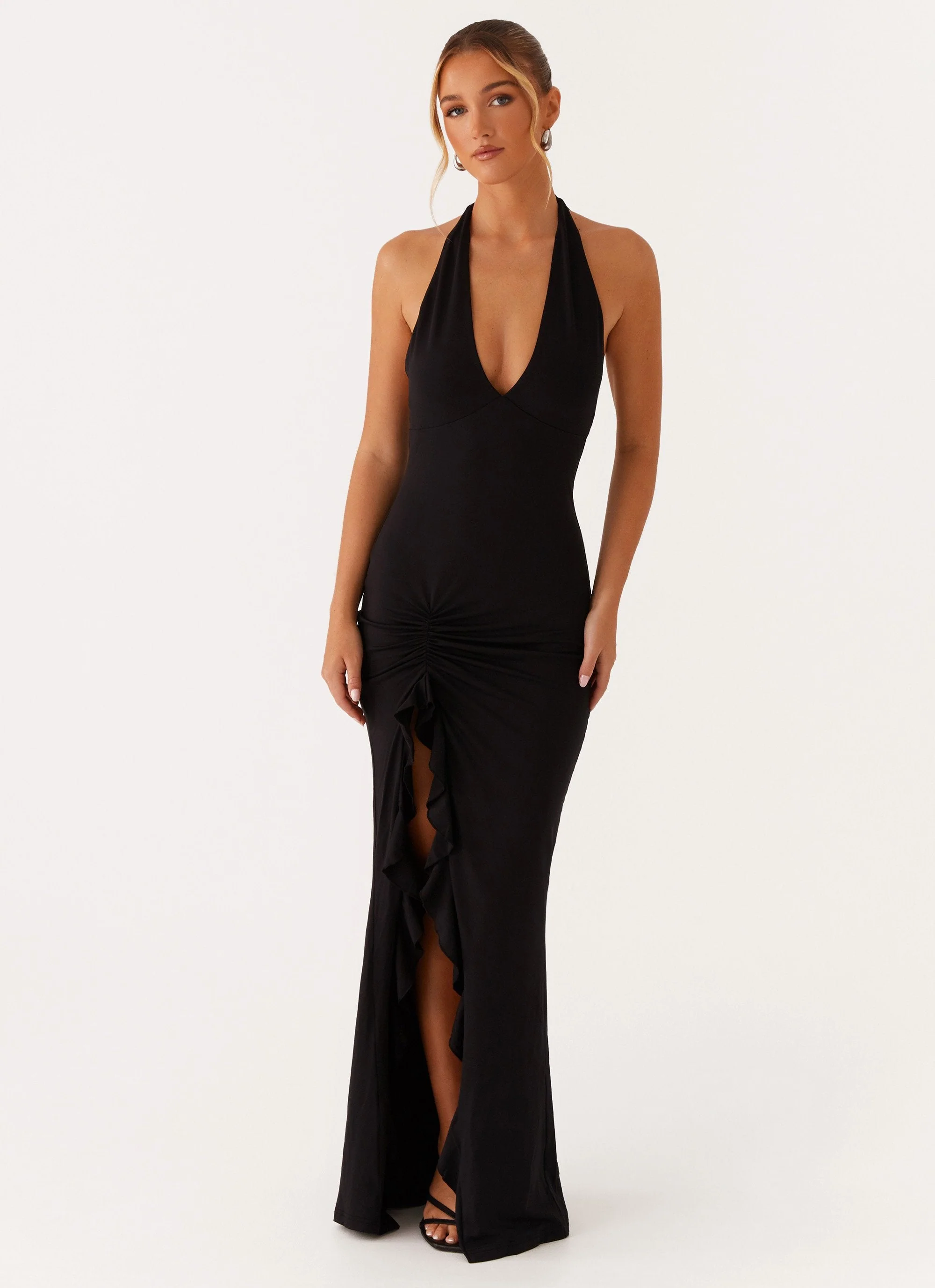 Charmed By You Maxi Dress - Black - Image 6