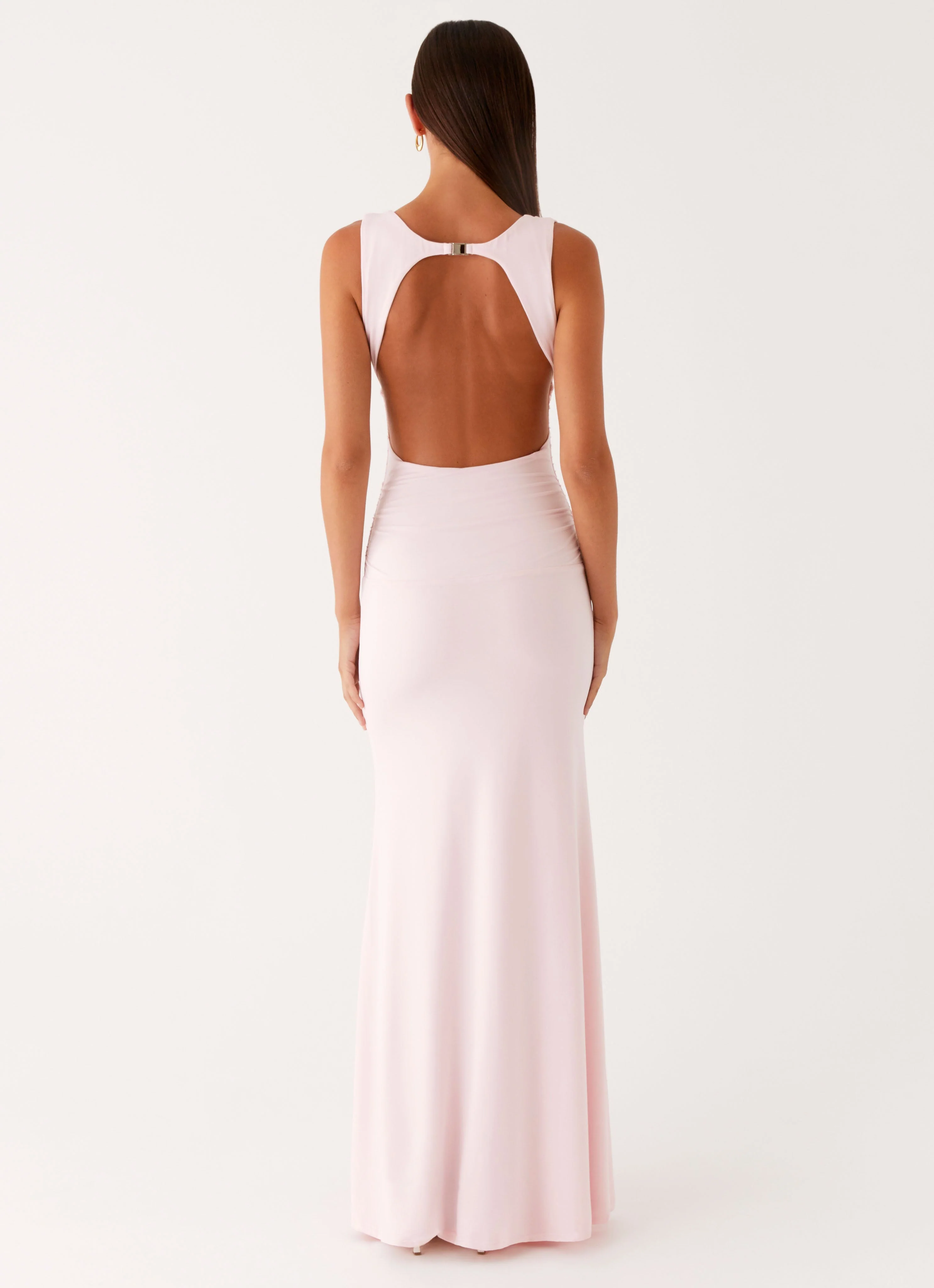 Cherry Sky Maxi Dress - Baby Pink - Image 3