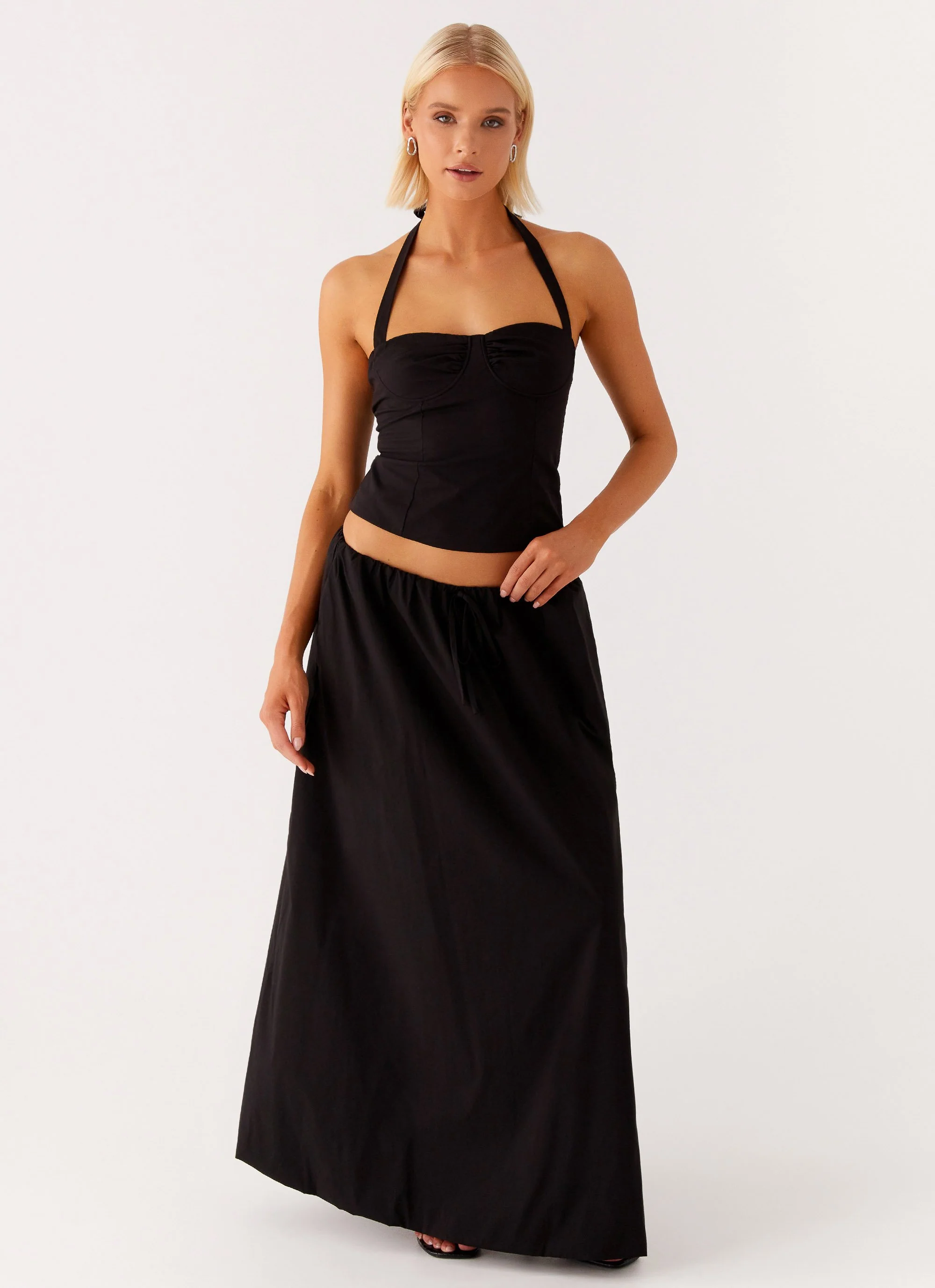 Cheryl Bustier Halter Top - Black - Image 6