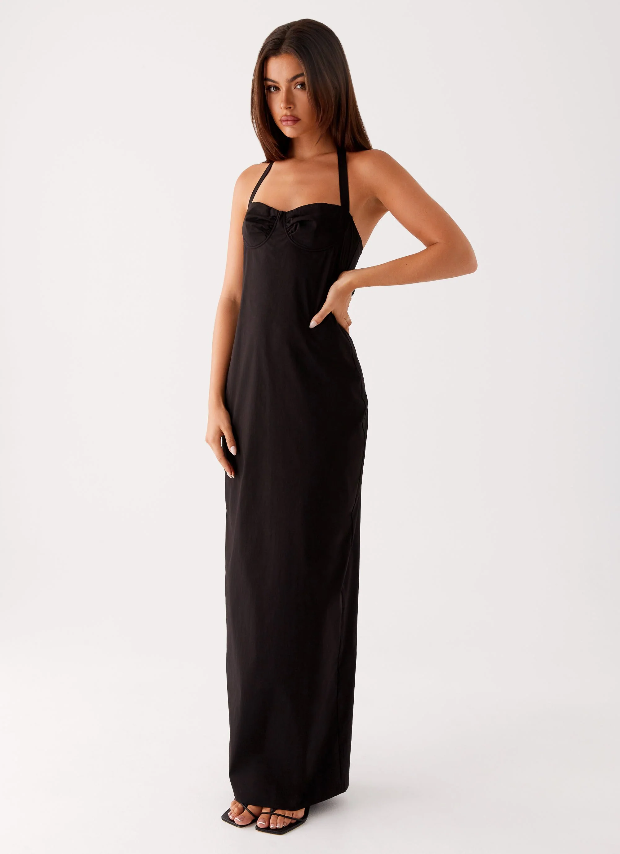 Cheryl Maxi Dress - Black - Image 5