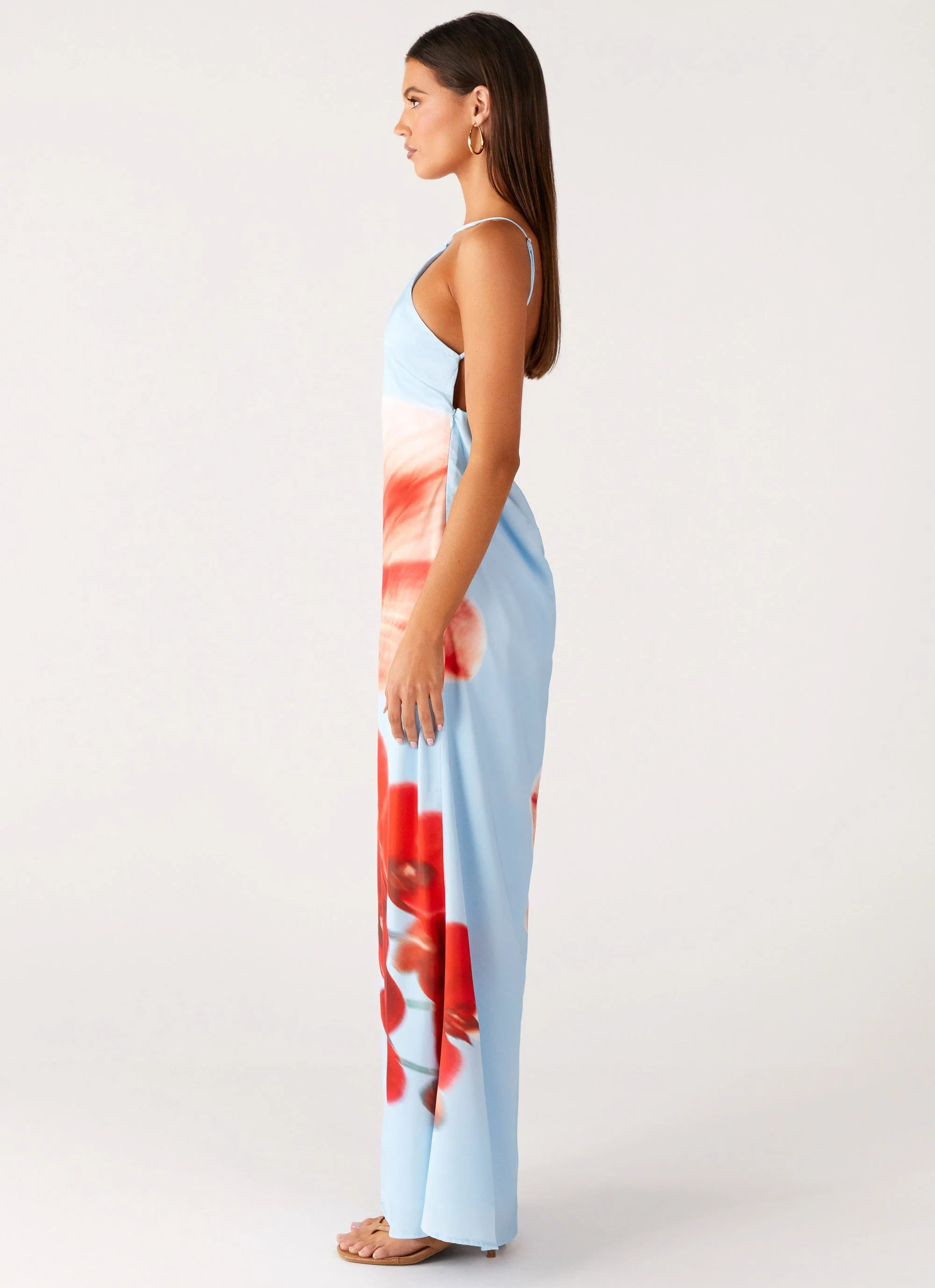 Chloe Maxi Dress - Turquoise Bloom - Image 2