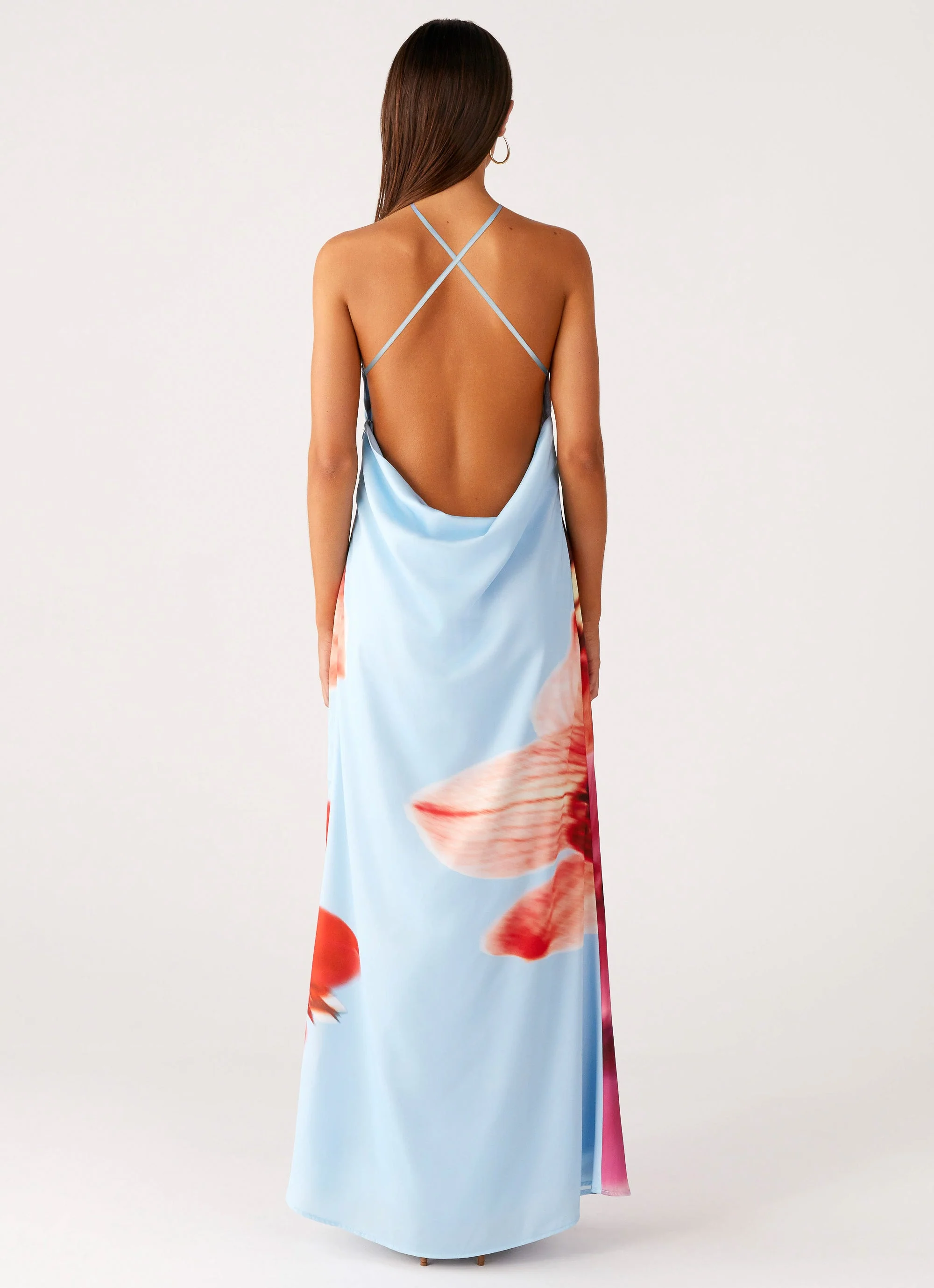 Chloe Maxi Dress - Turquoise Bloom - Image 3