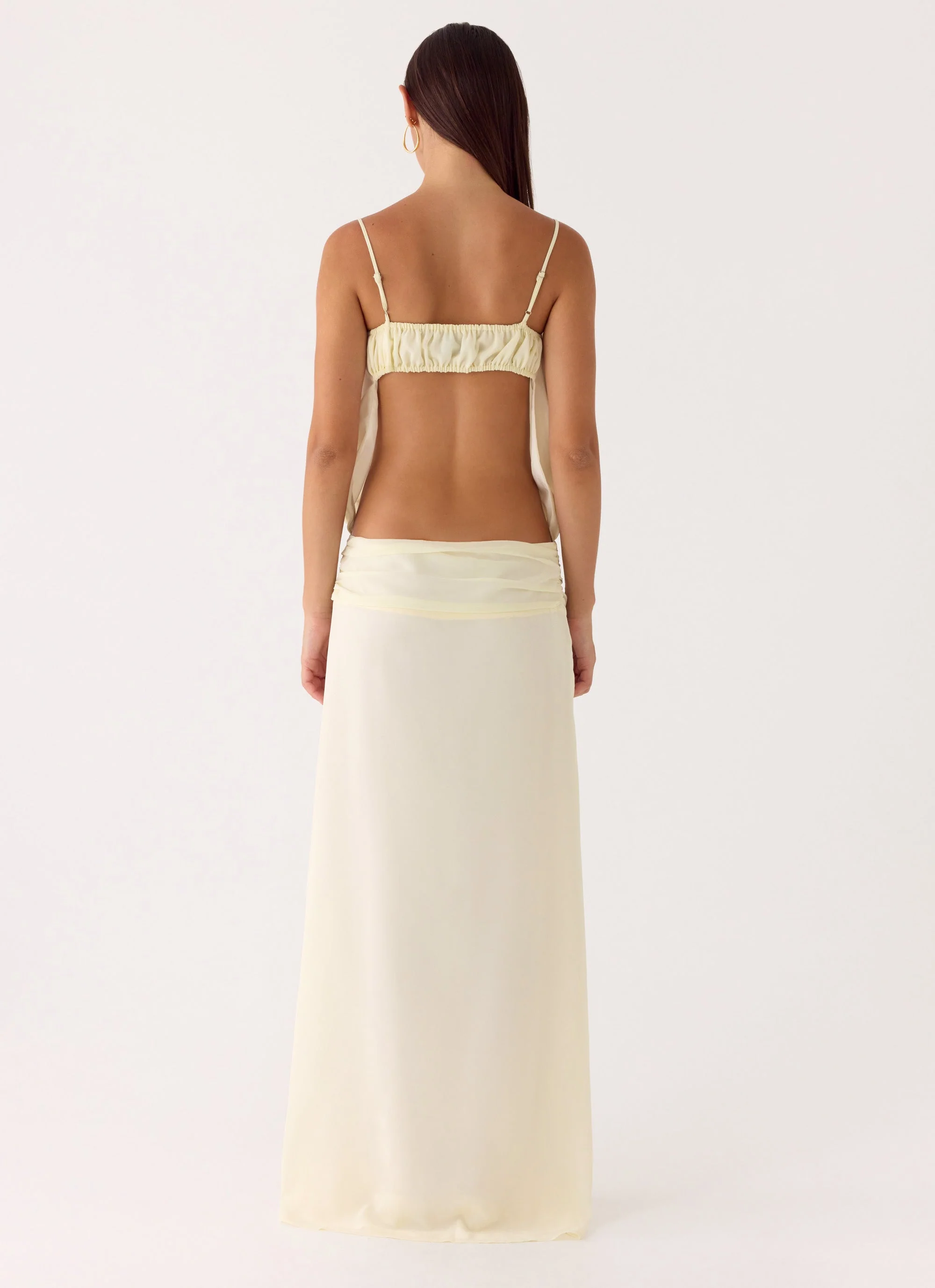 Citrus Kiss Maxi Dress - Baby Yellow - Image 3