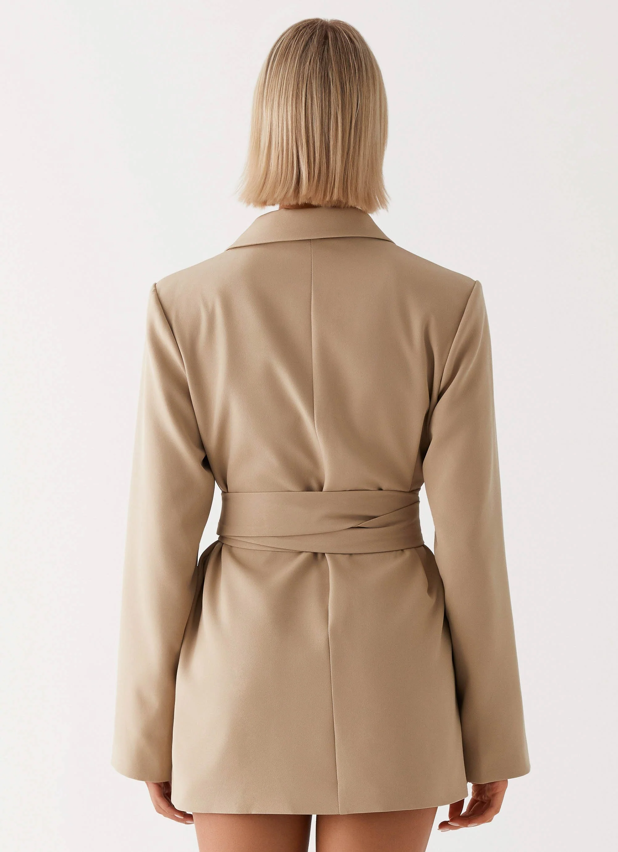 Clara Blazer Dress - Brown - Image 4