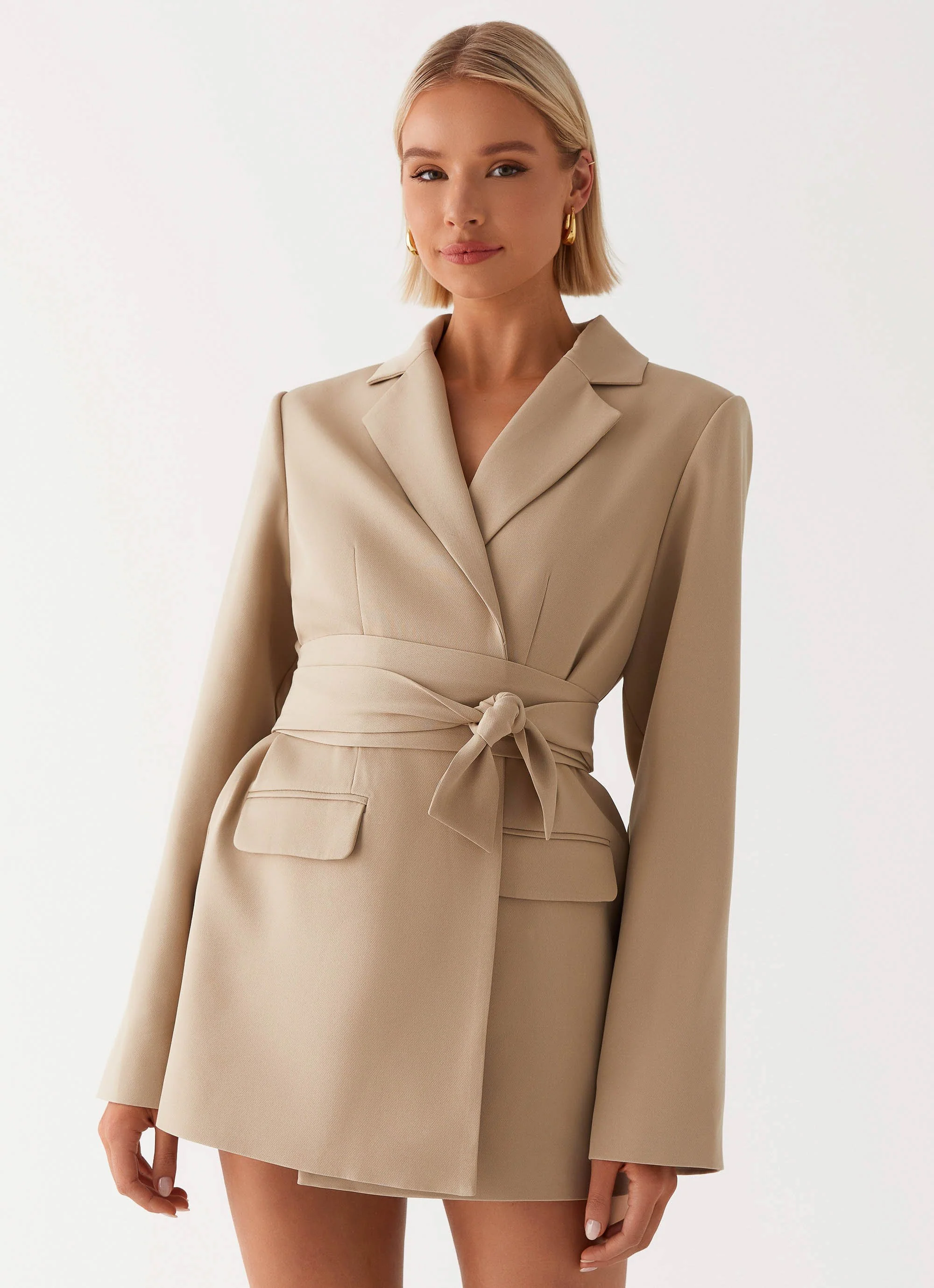 Clara Blazer Dress - Brown - Image 5
