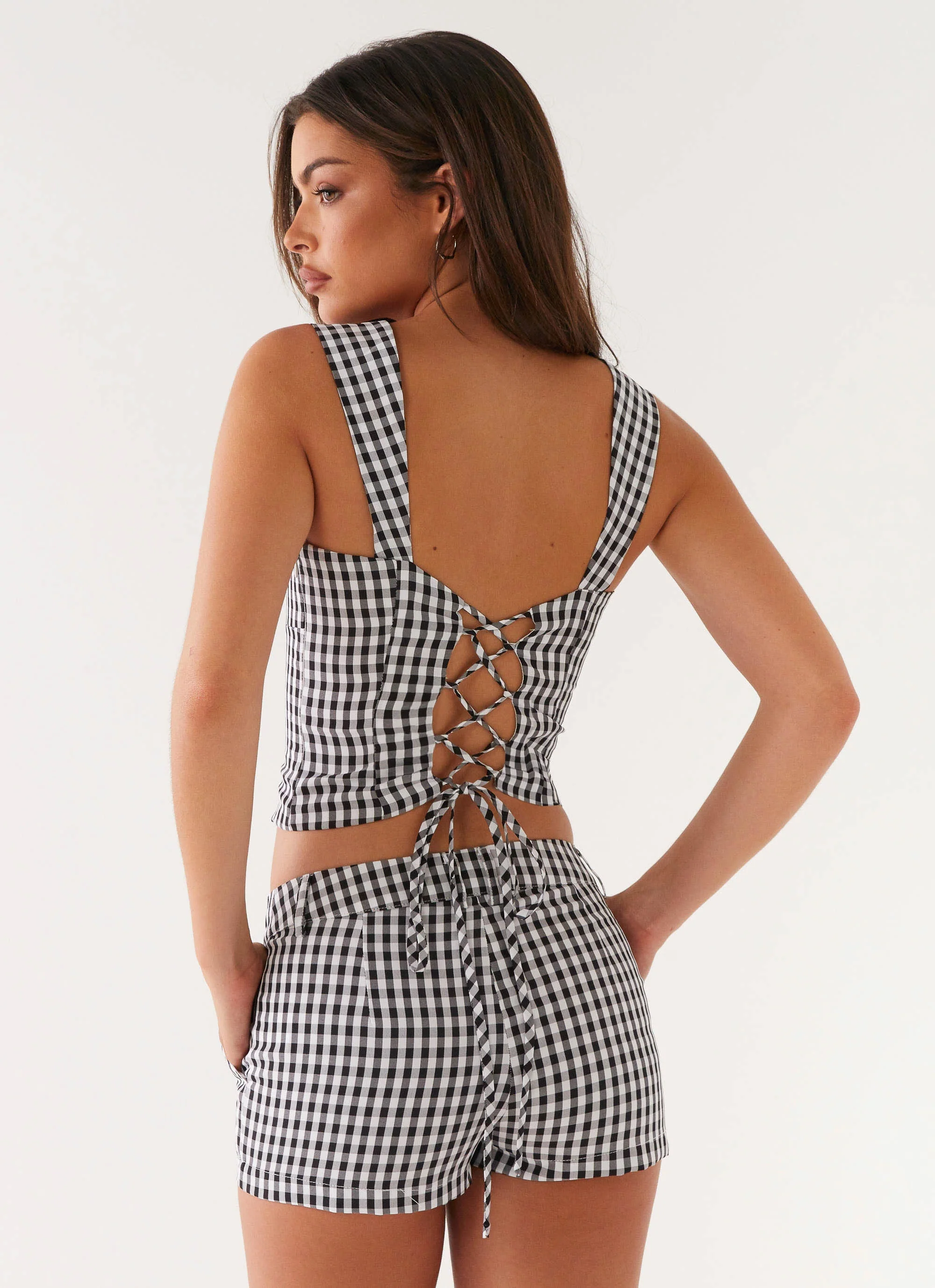 Clayton Top - Black Gingham - Image 5