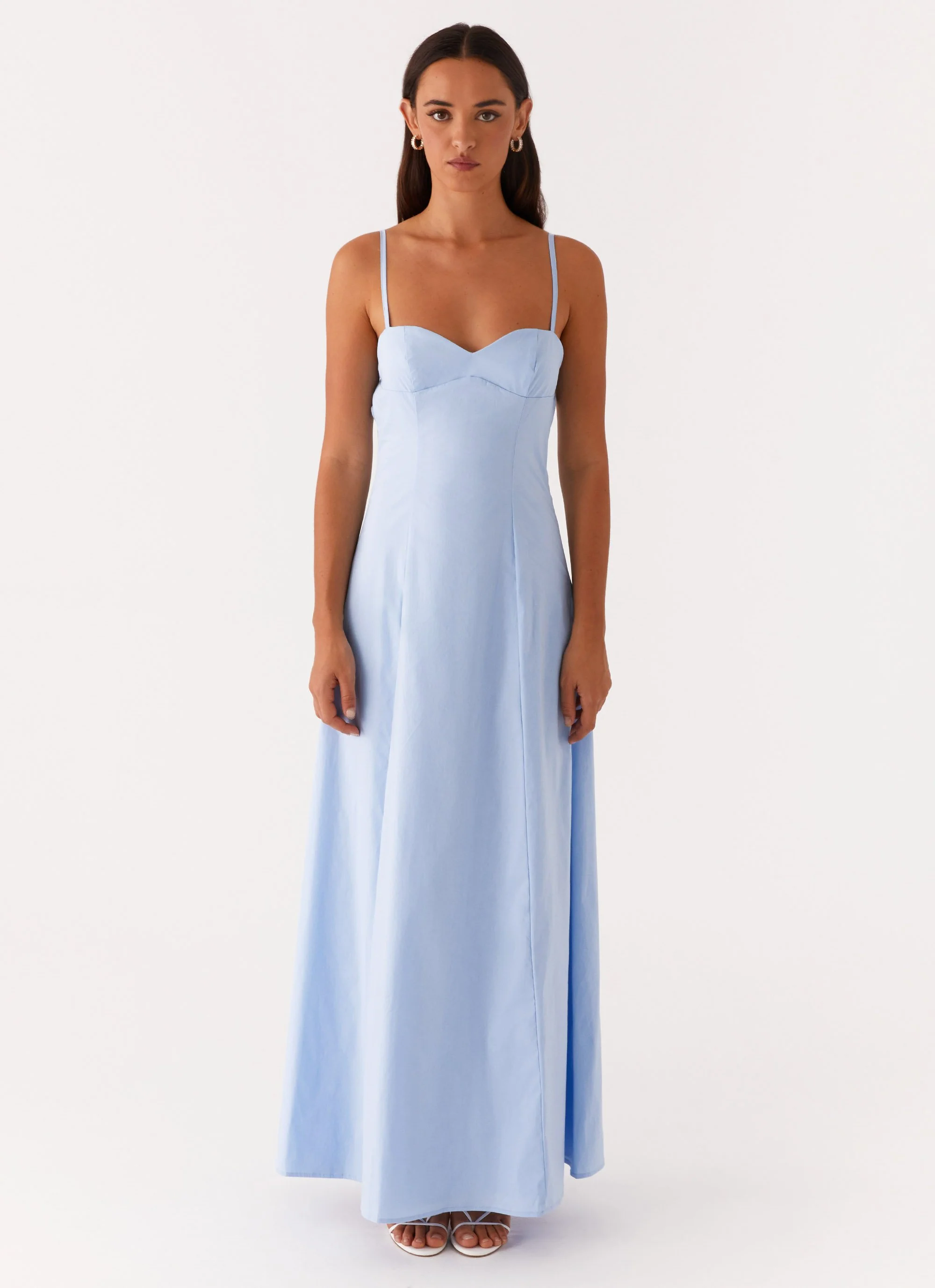 Clear As Day Maxi Dress - Blue - Image 3