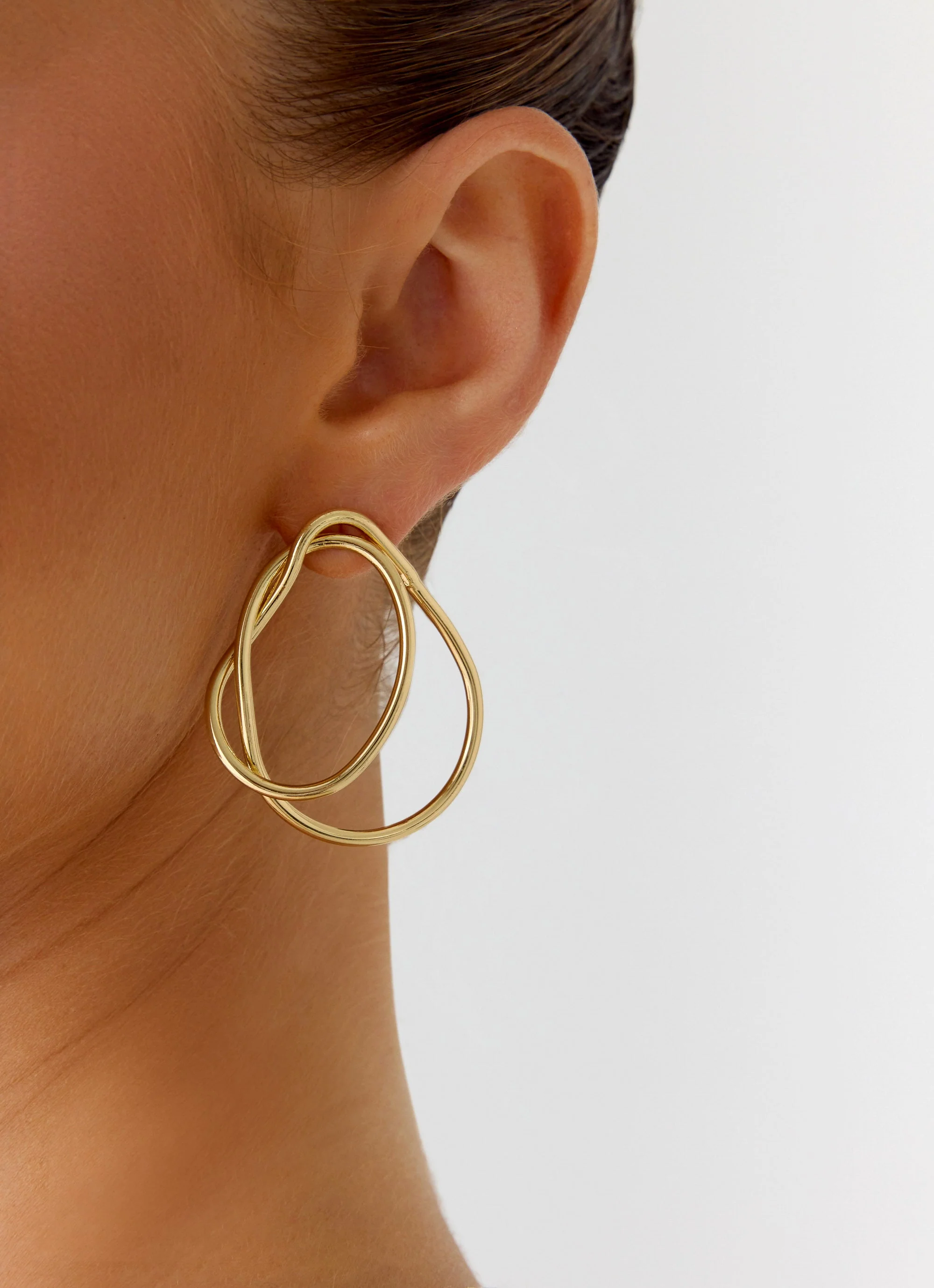 Cloudform Earrings - Gold - Image 2