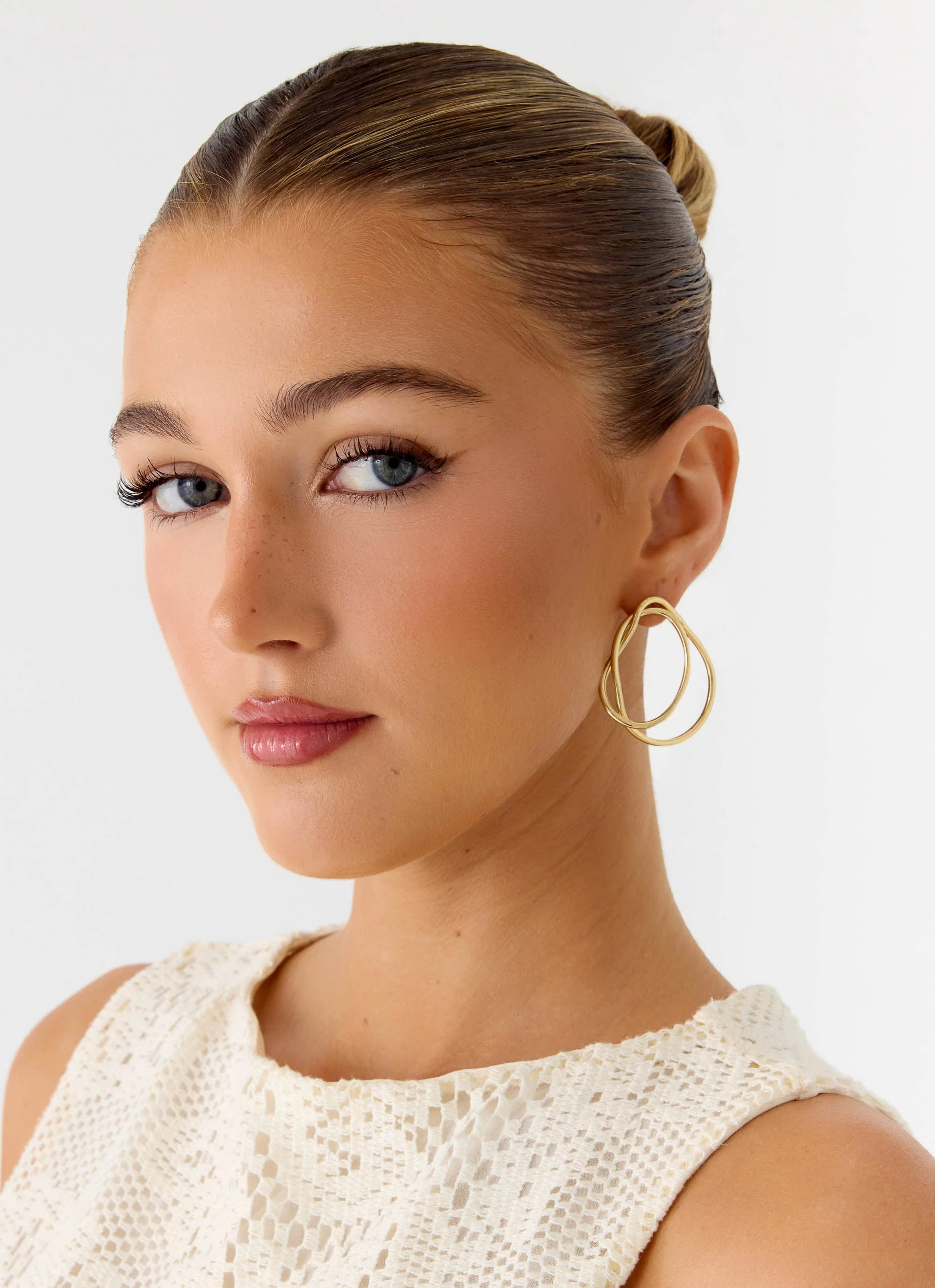 Cloudform Earrings - Gold - Image 3