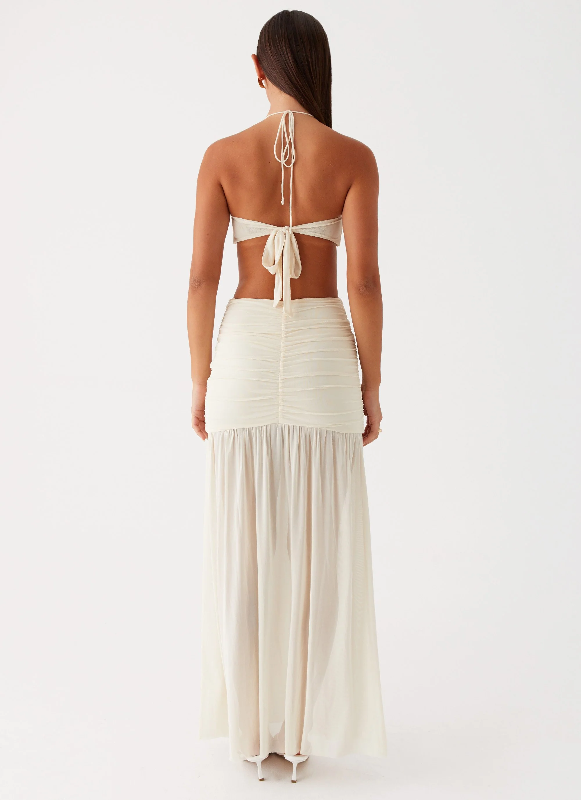 Clover Cut Out Maxi Dress - Lemon - Image 4