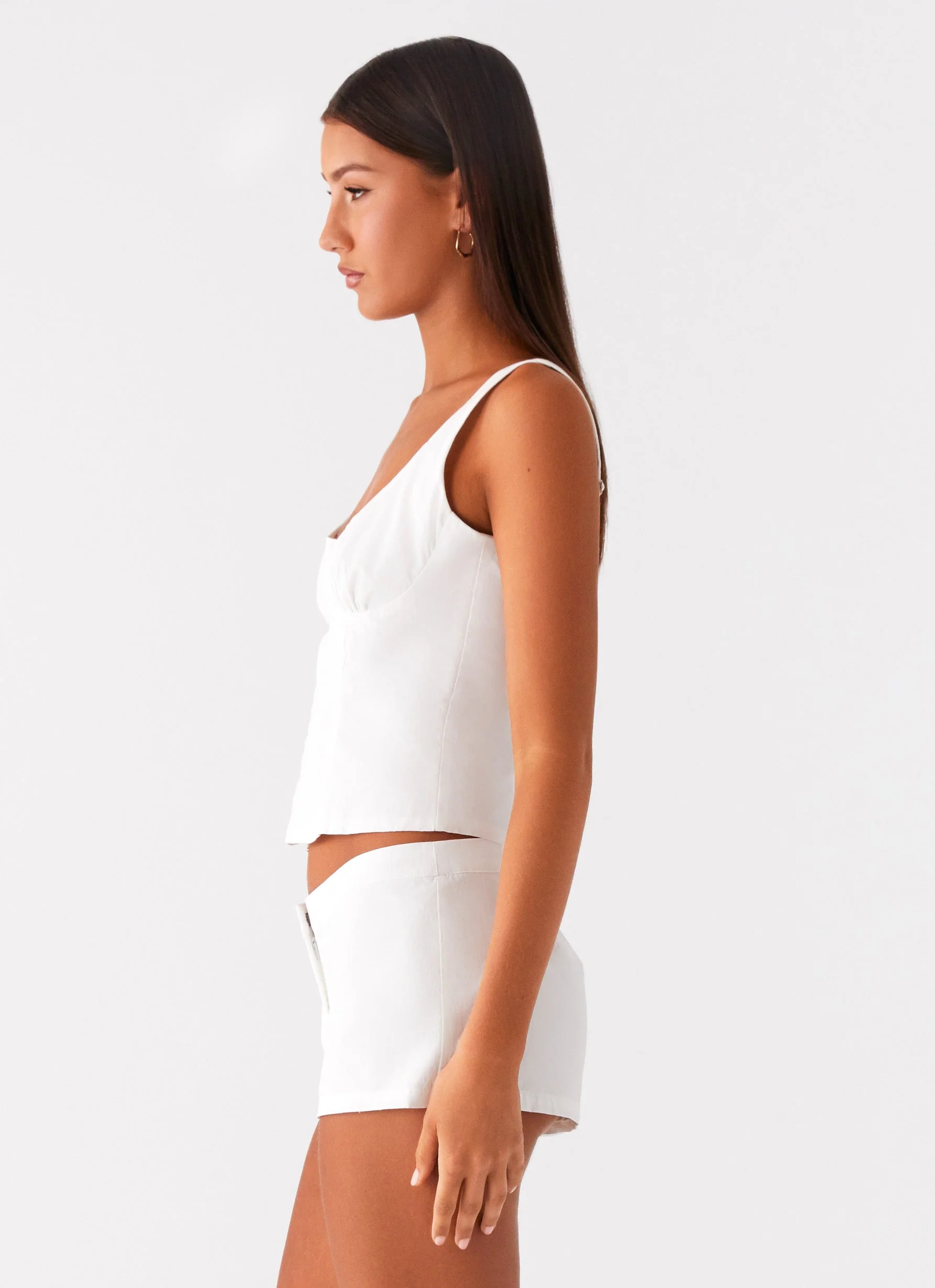 Coastline Bustier Top - White - Image 2