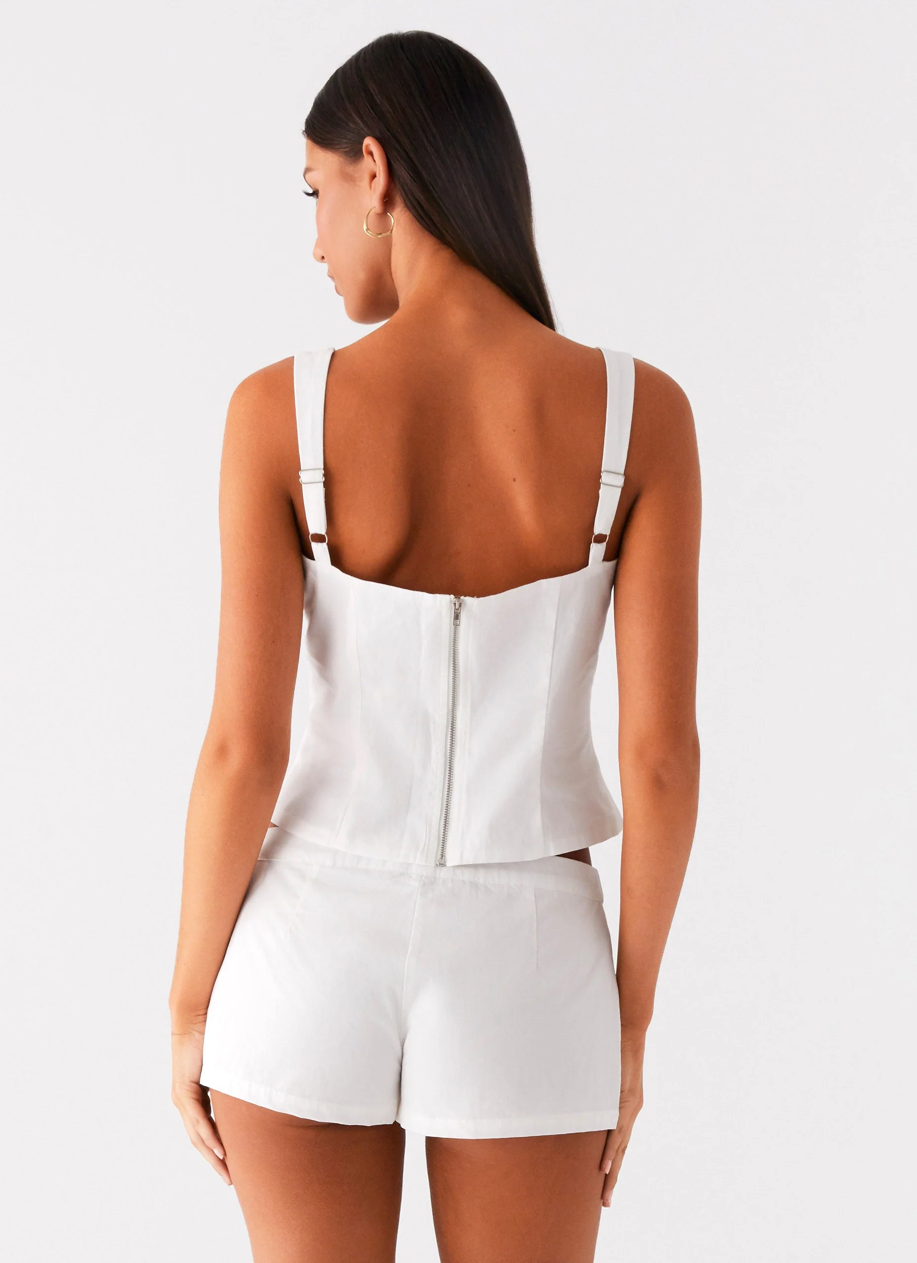 Coastline Bustier Top - White - Image 3