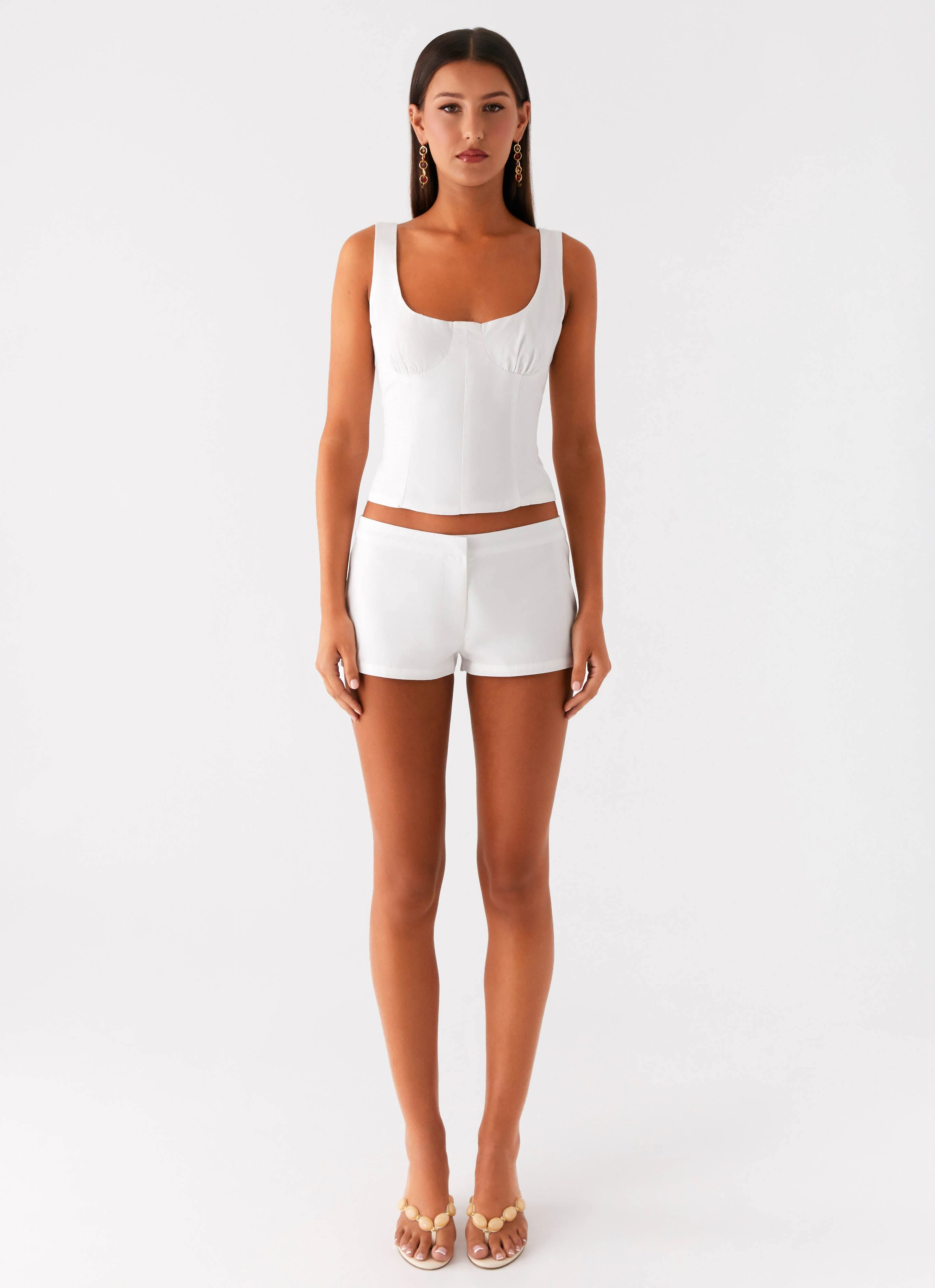 Coastline Bustier Top - White - Image 6