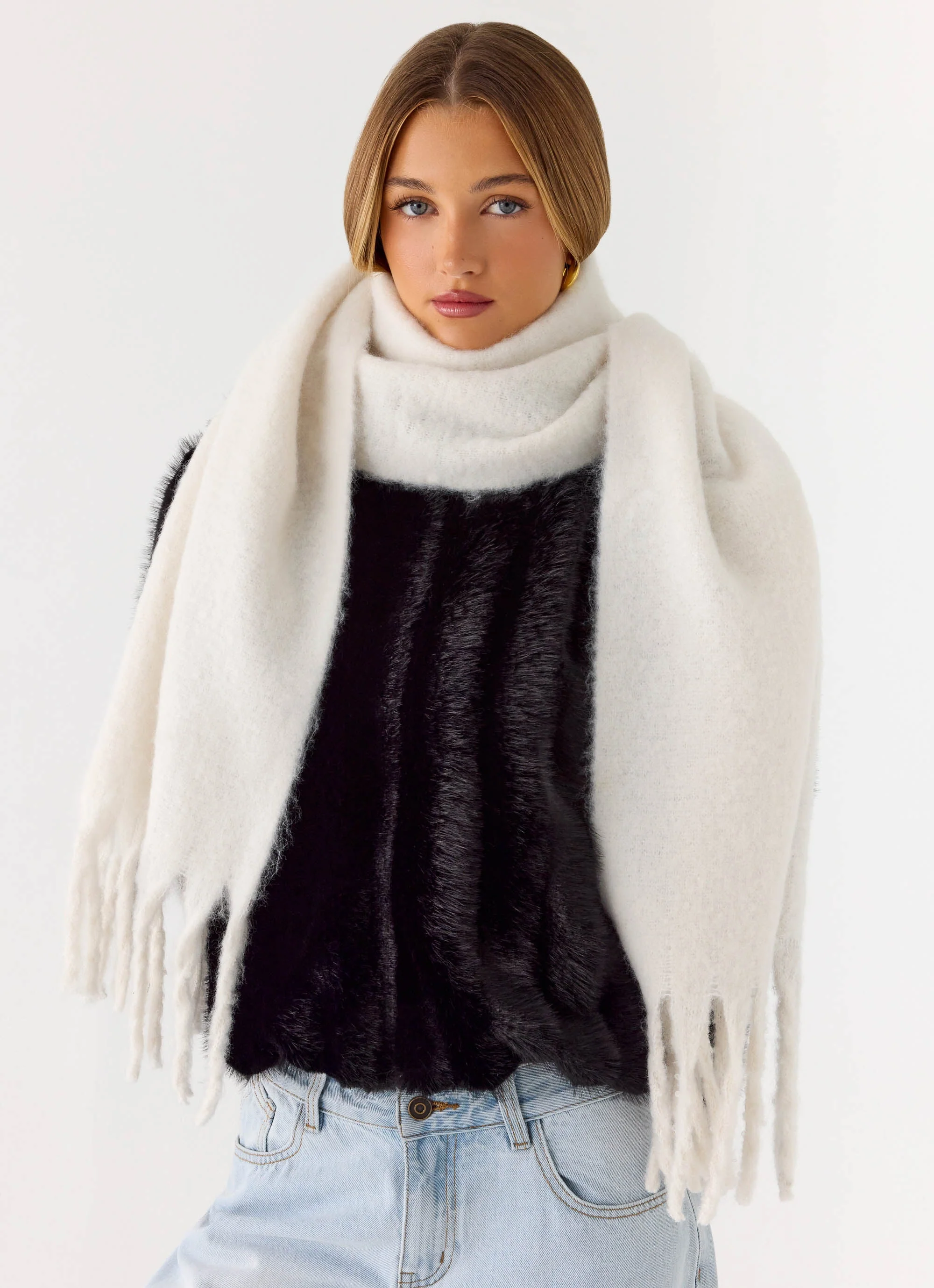 Cocoa Crush Scarf - Cream - Image 3