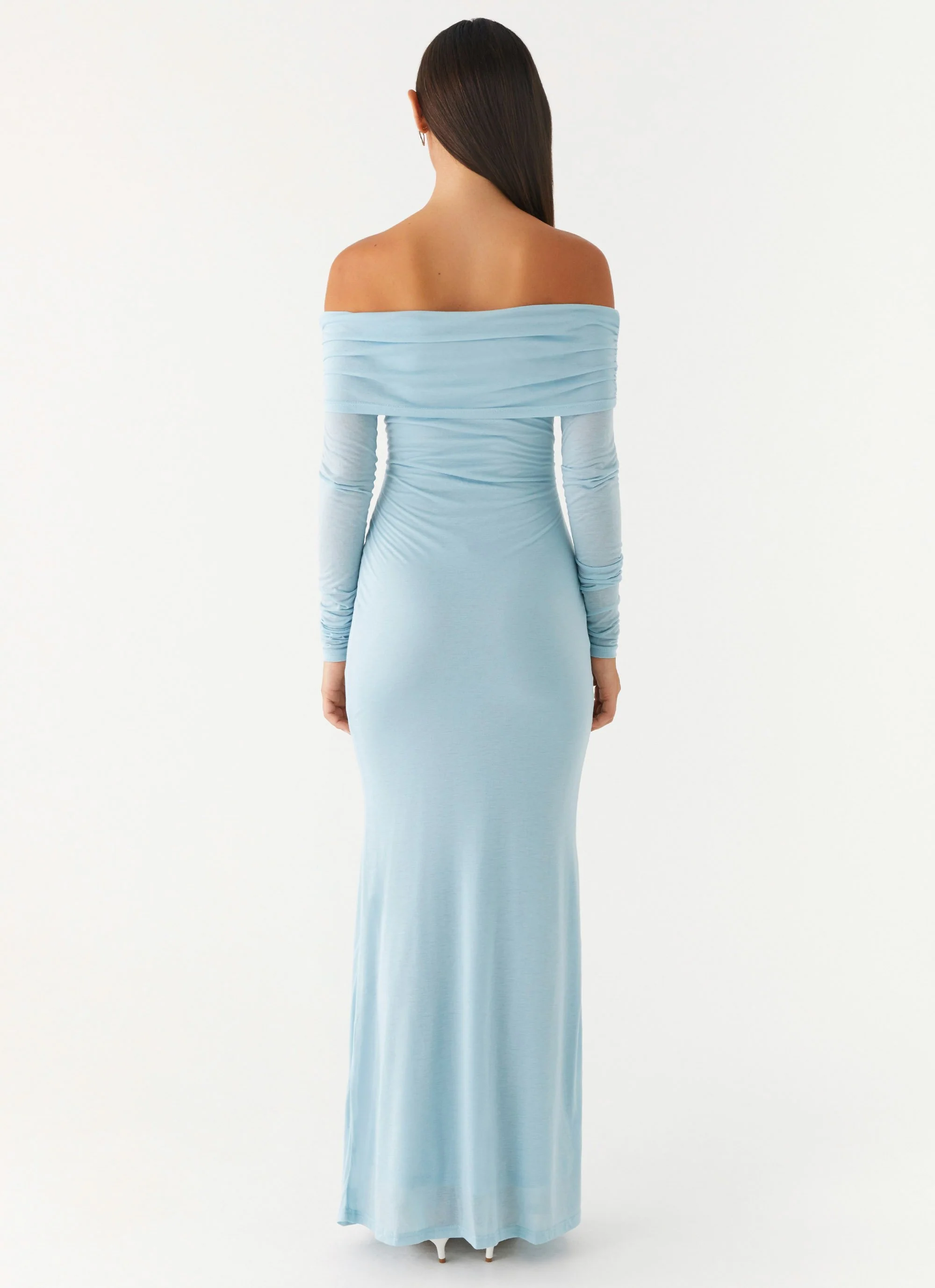 Cocoa Long Sleeve Maxi Dress - Blue - Image 4