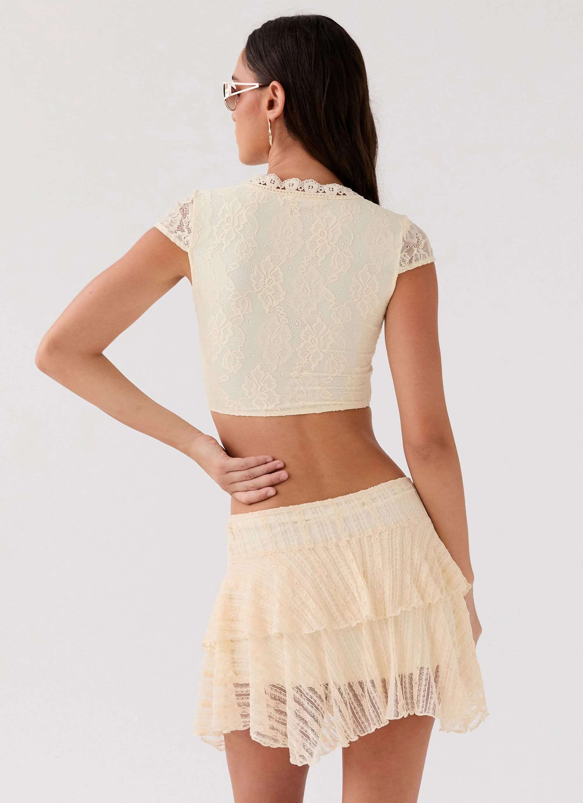 Coconut Cove Mini Skirt - Ivory - Image 6