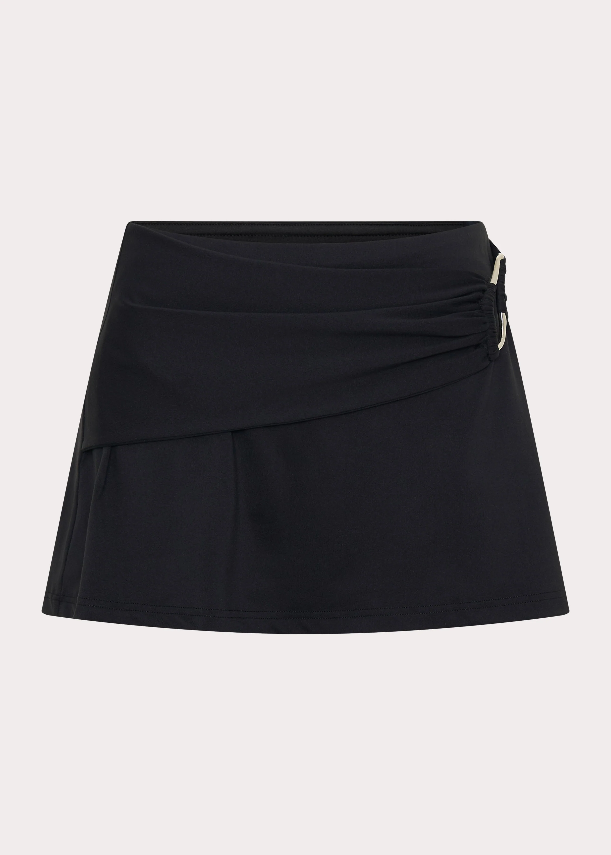 Collab Mini Skirt - Black - Image 8