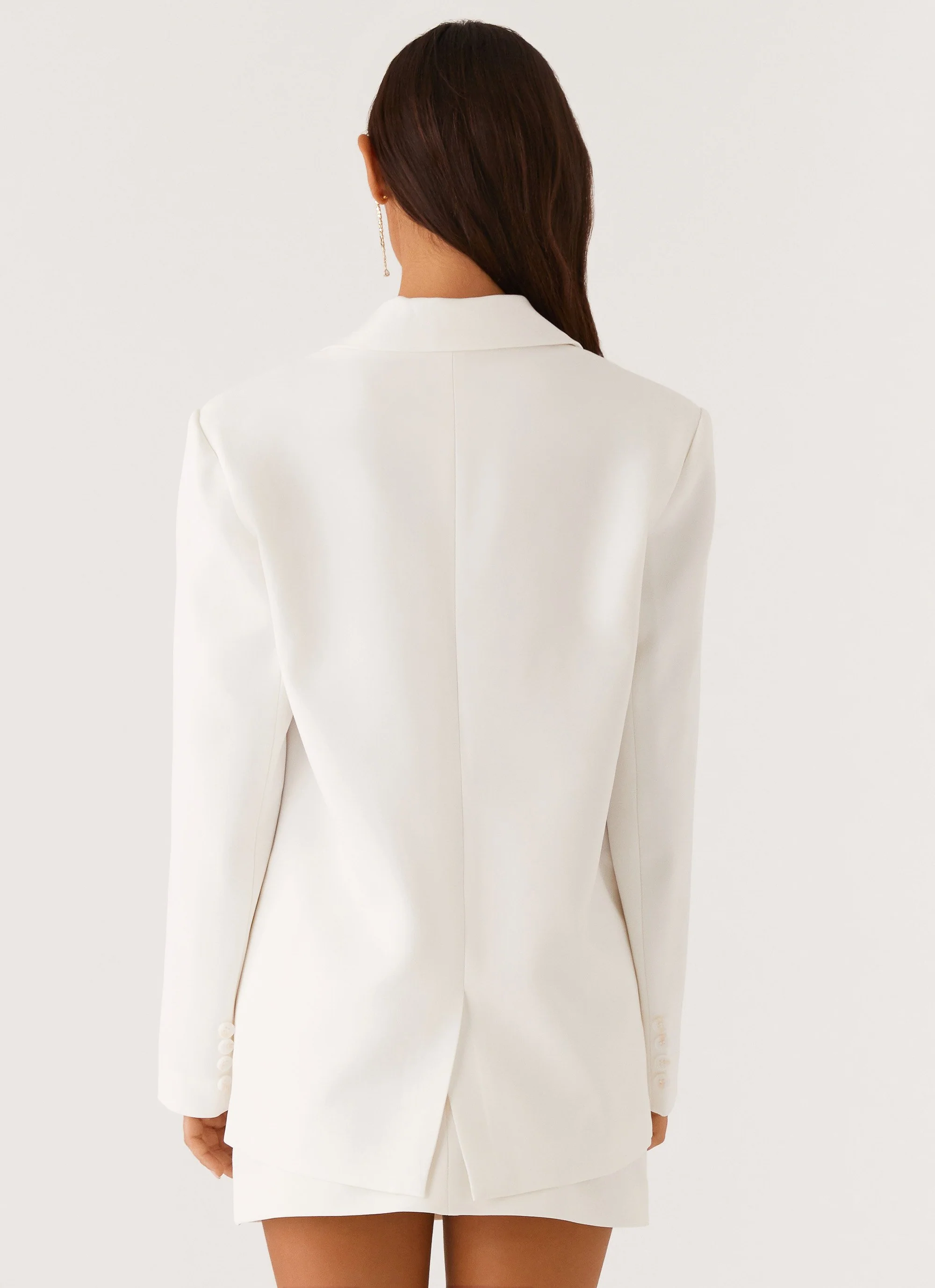 Concrete Jungle Oversized Blazer - Off White - Image 4