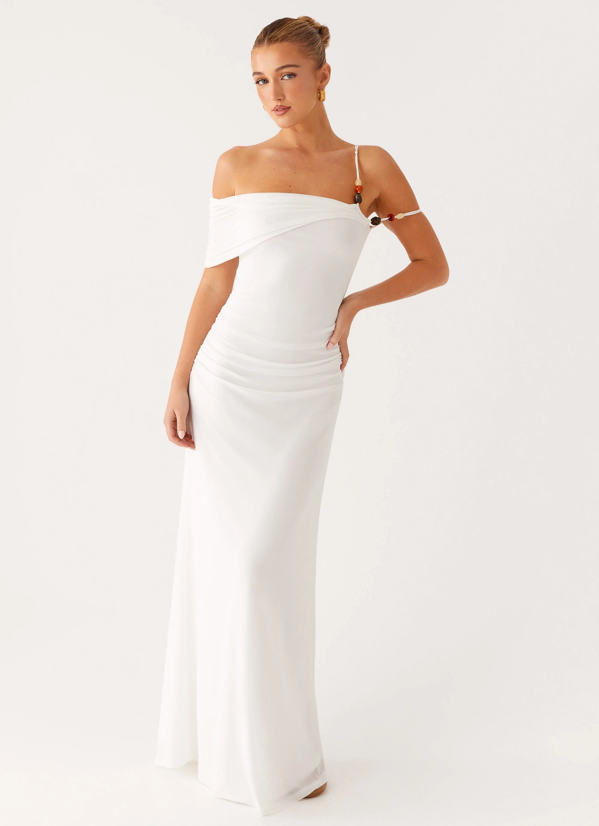 Conquer Maxi Dress - Off White - Image 4