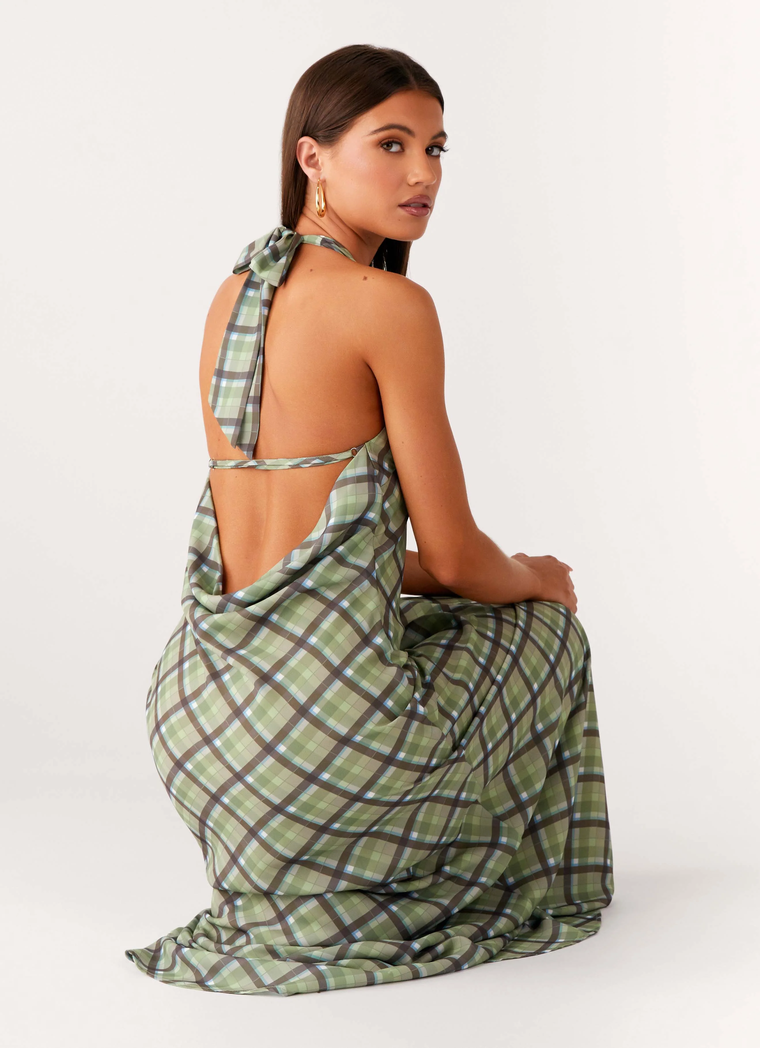 Coralie Maxi Dress - Cedar Check - Image 4