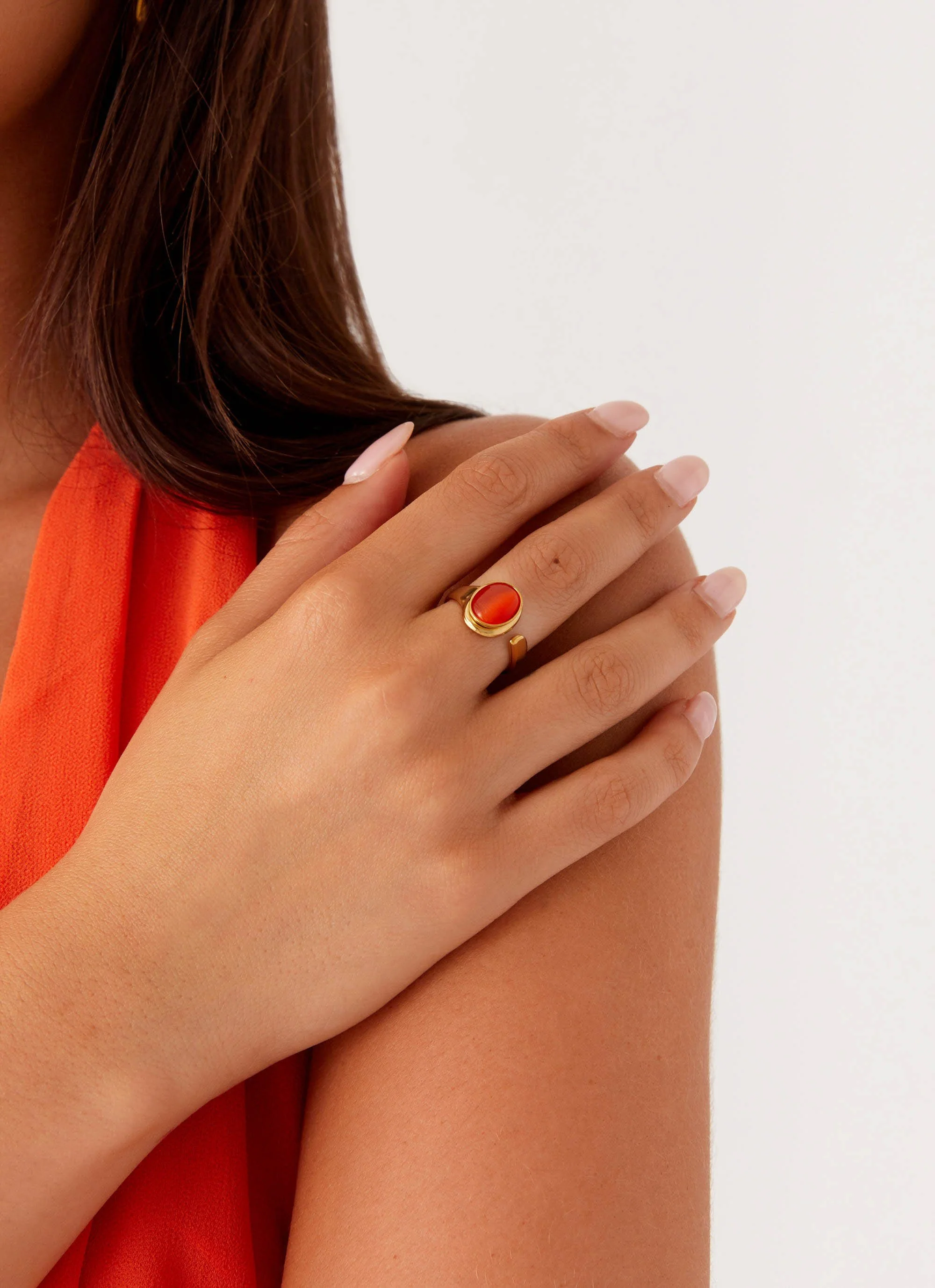 Coralina Ring - Gold/Amber - Image 3