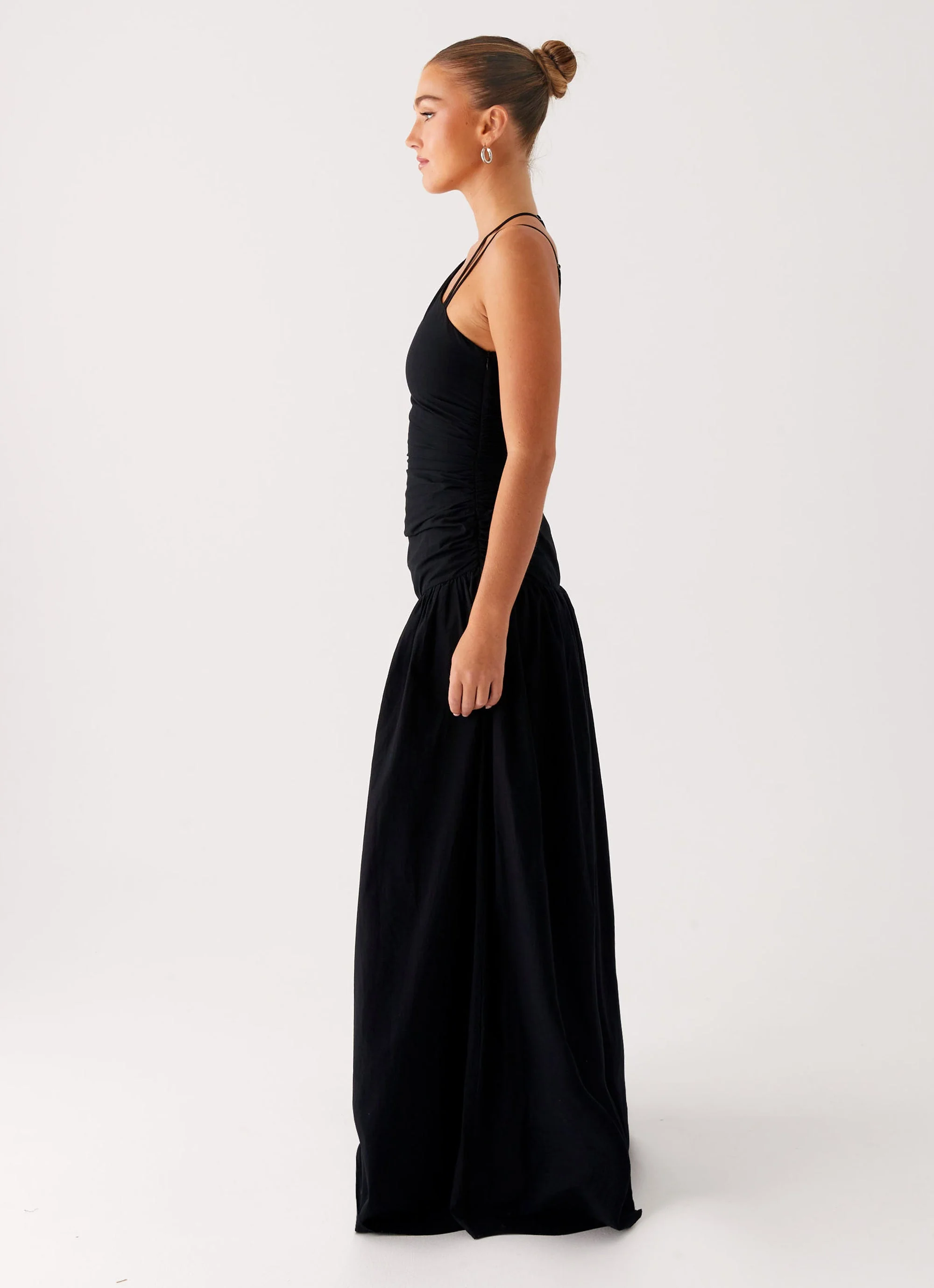 Cortez Maxi Dress - Black - Image 3