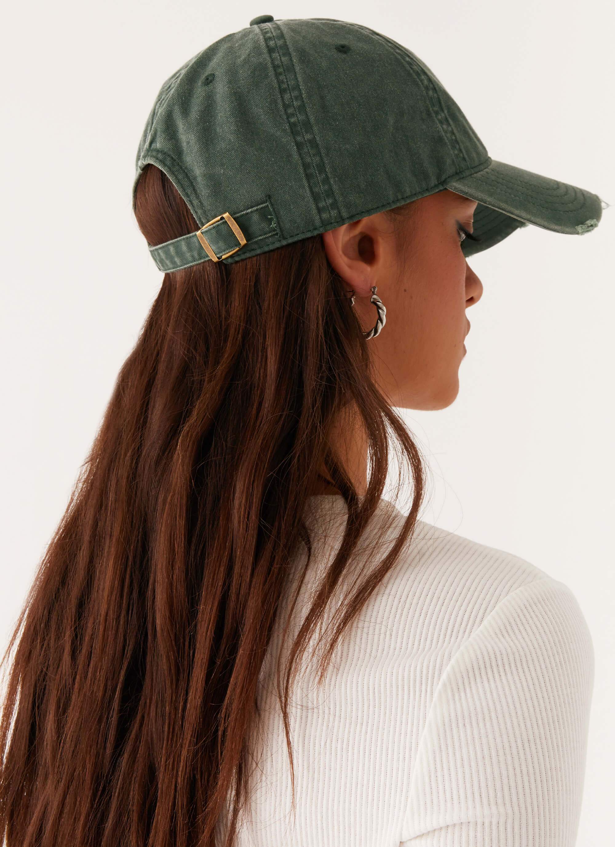 Courtside Baseball Cap - Green - Image 6