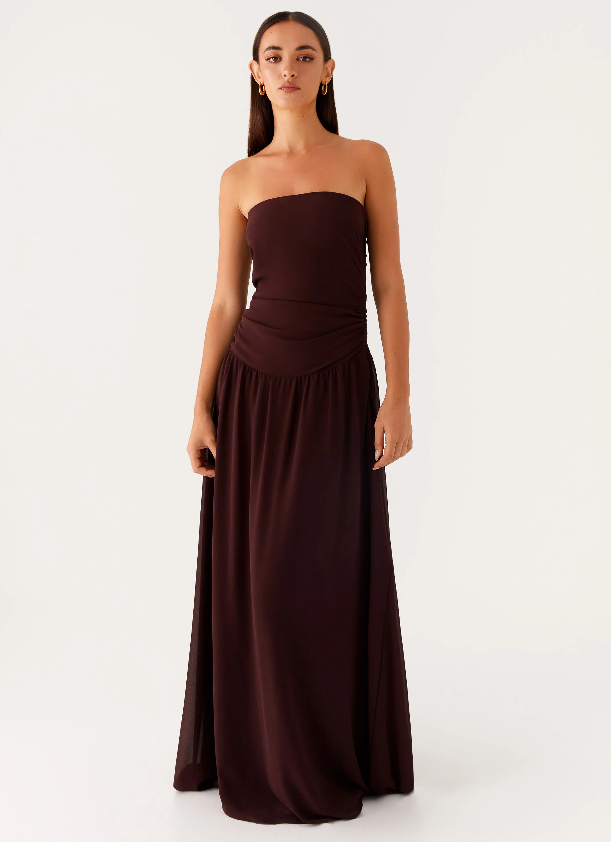 Covia Strapless Maxi Dress - Dark Chocolate - Image 6
