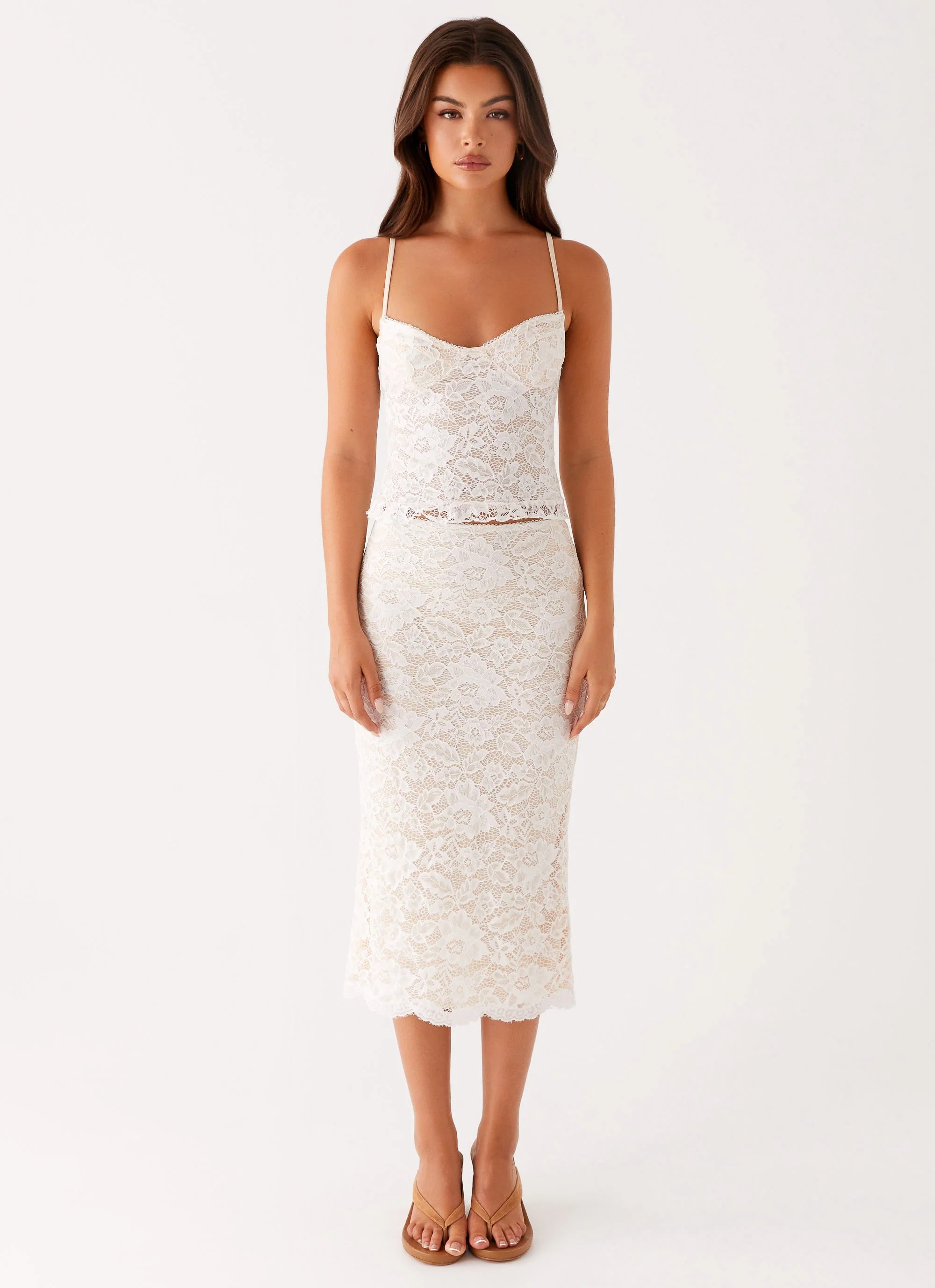 Crystal Clear Lace Top - Ivory - Image 2