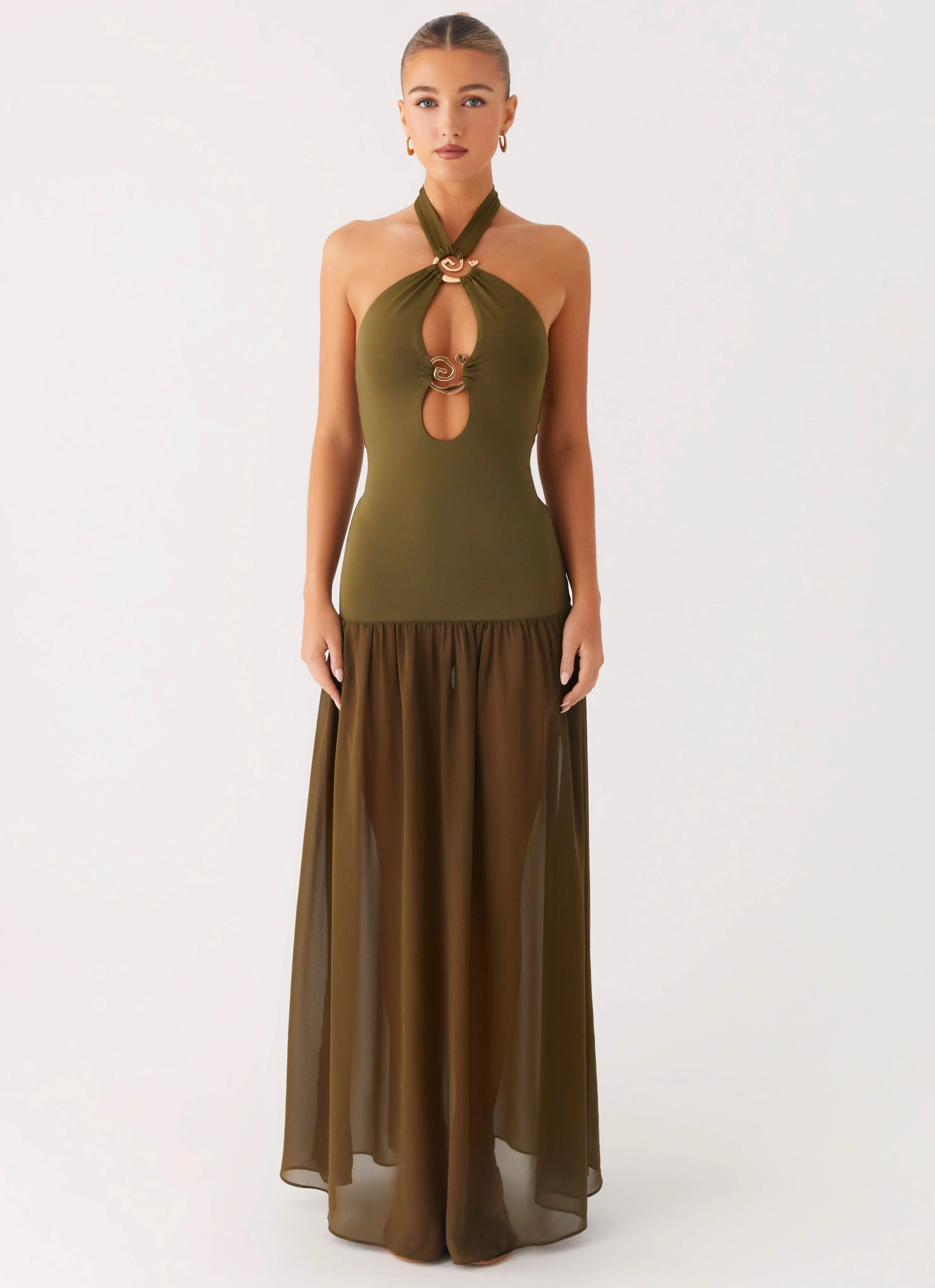 Cypress Kiss Maxi Dress - Khaki - Image 7