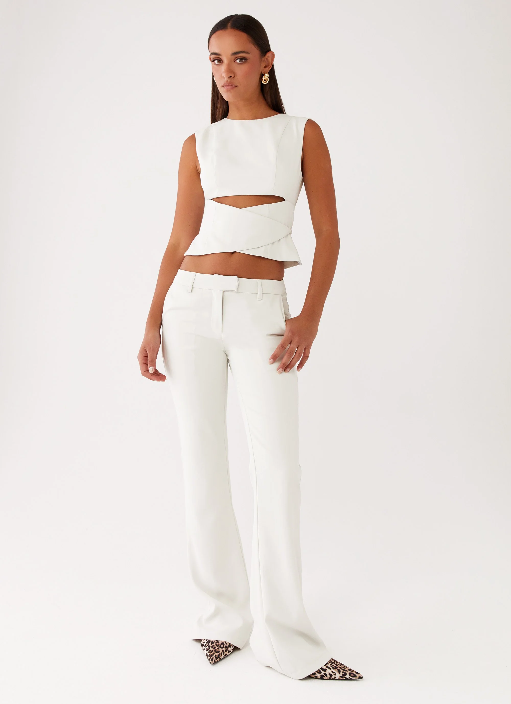 Cyra Wrap Top - Ivory - Image 5