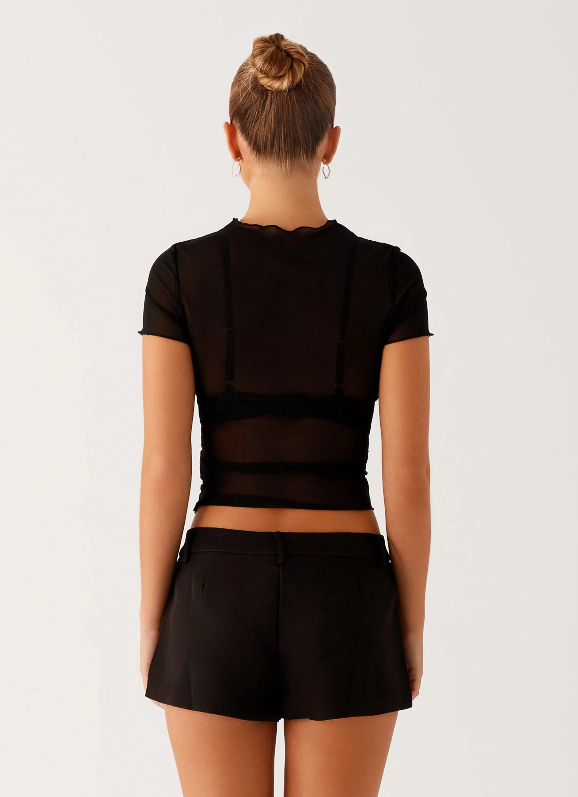 Dalton Mesh T-Shirt - Black - Image 4