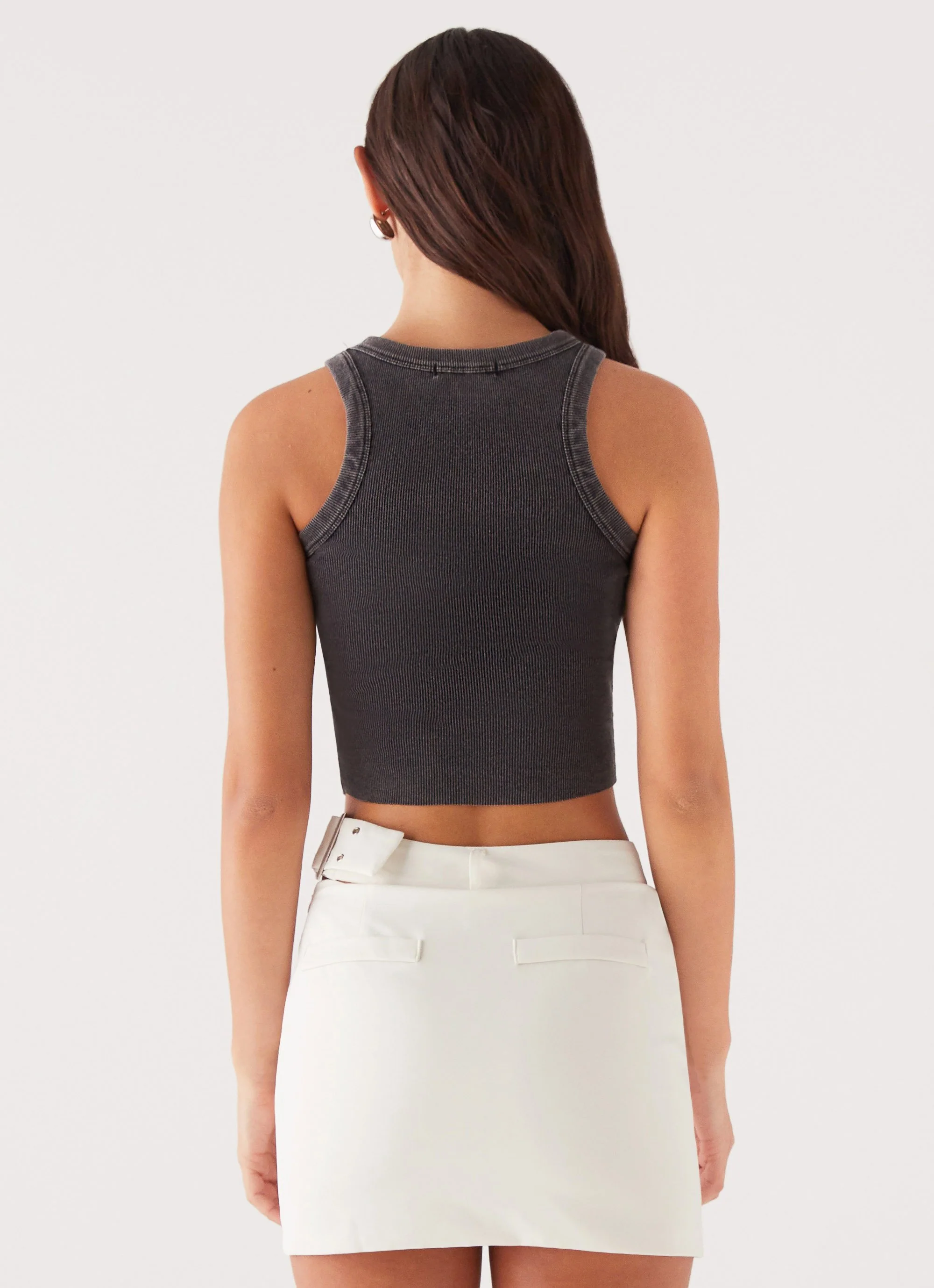 Danger Zone Cut Out Mini Skirt - Ivory - Image 5