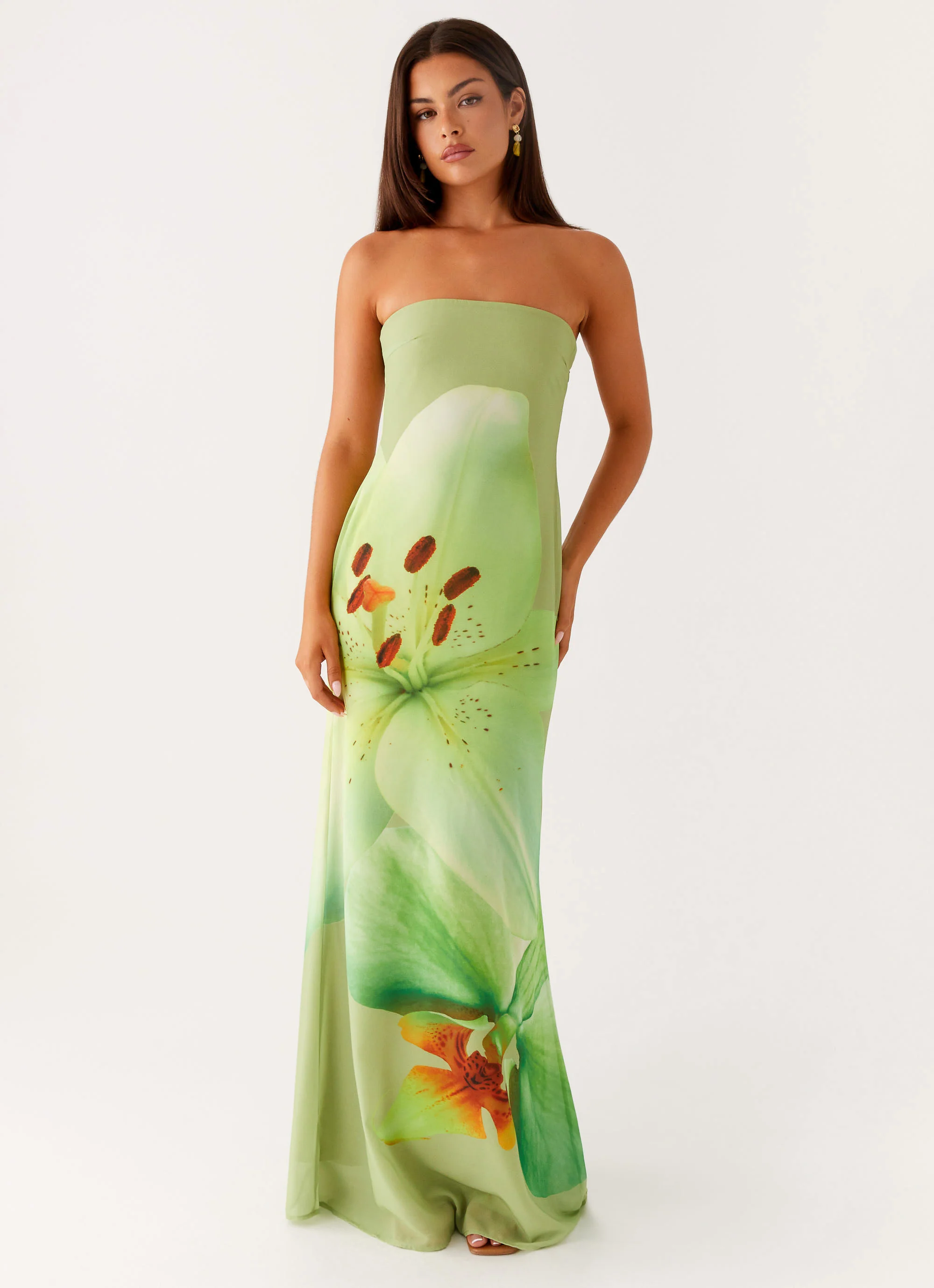 Darcy Maxi Dress - Green Floral - Image 3
