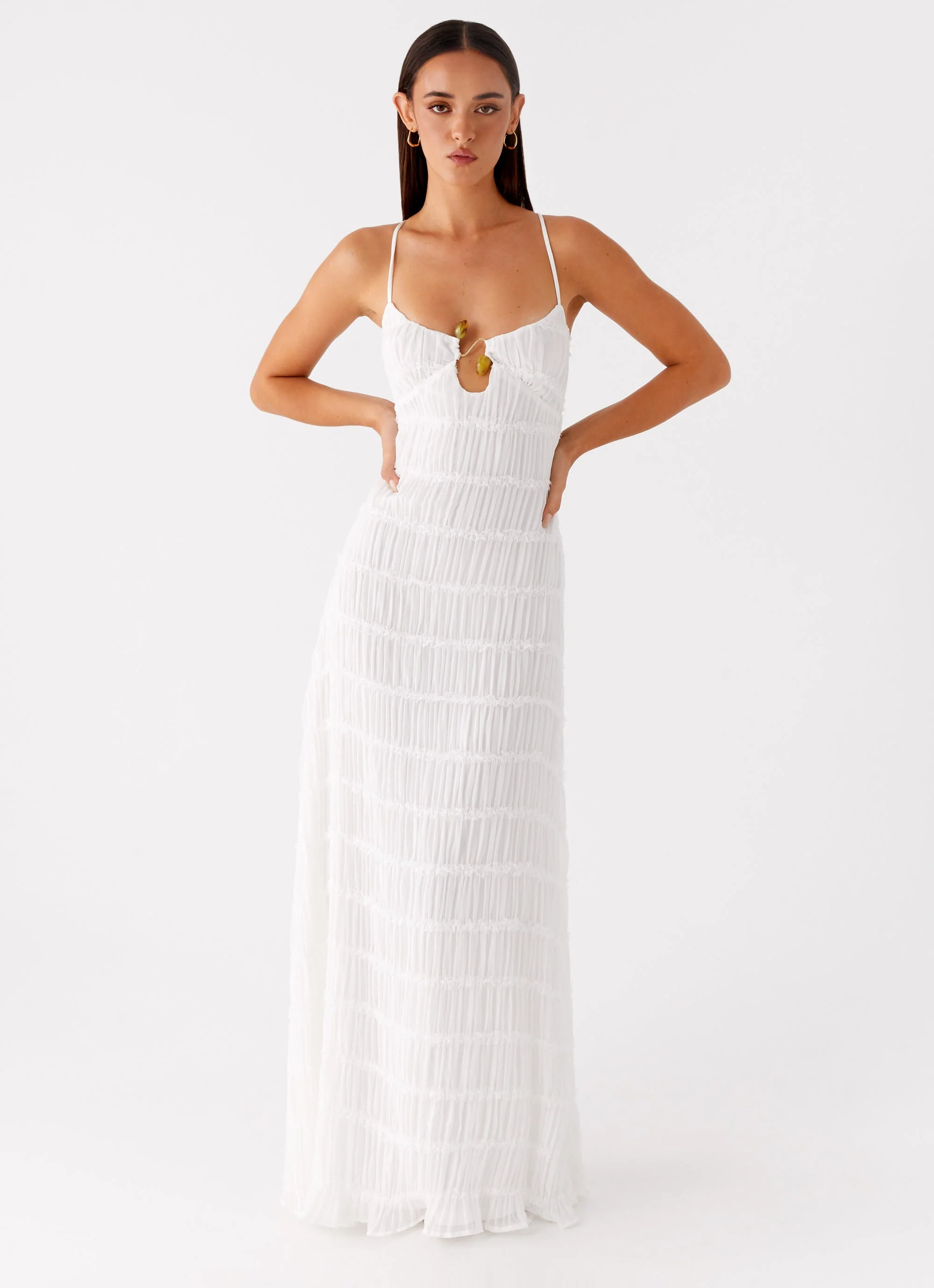 Darwin Maxi Dress - White - Image 4