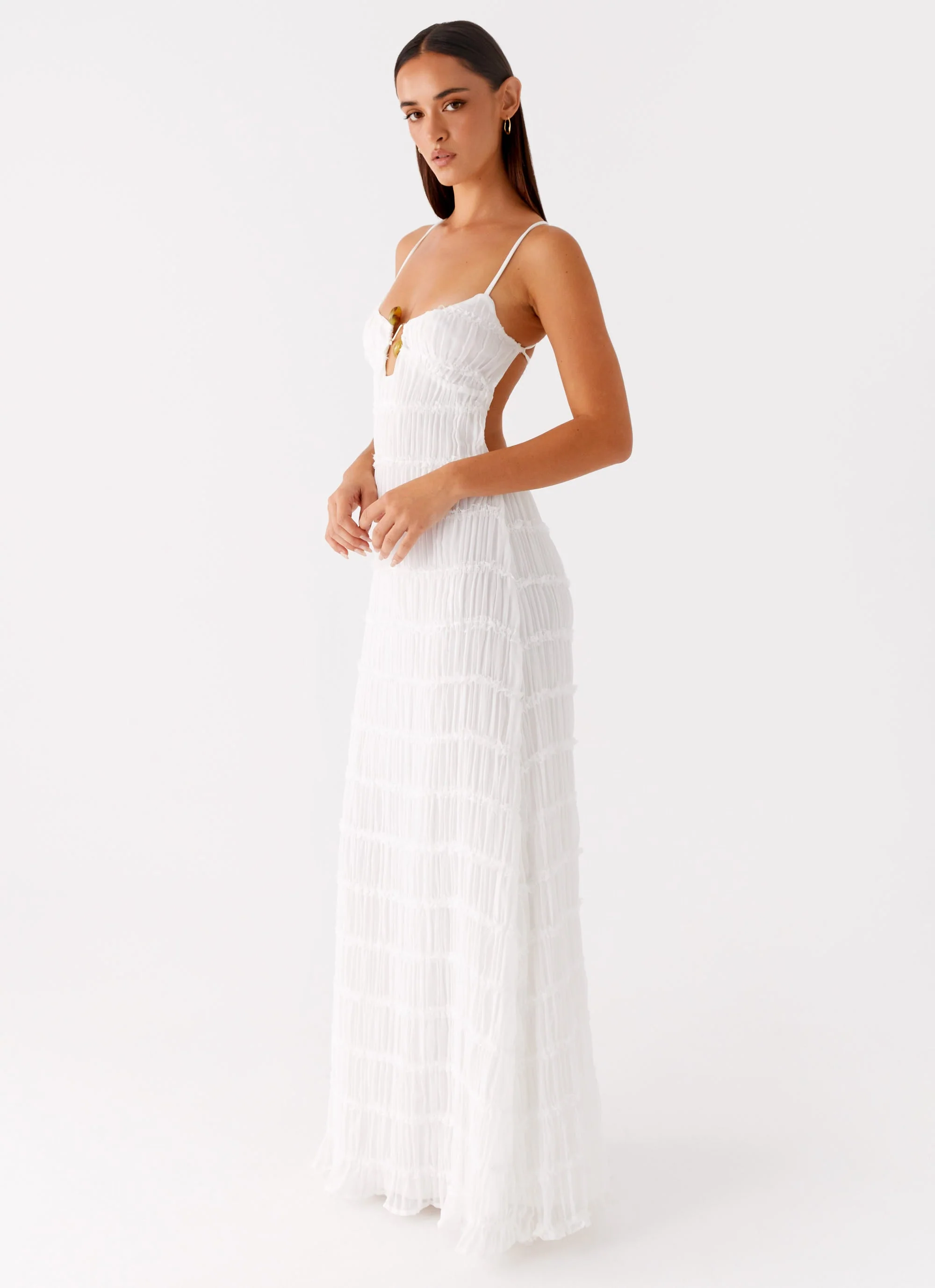 Darwin Maxi Dress - White - Image 5