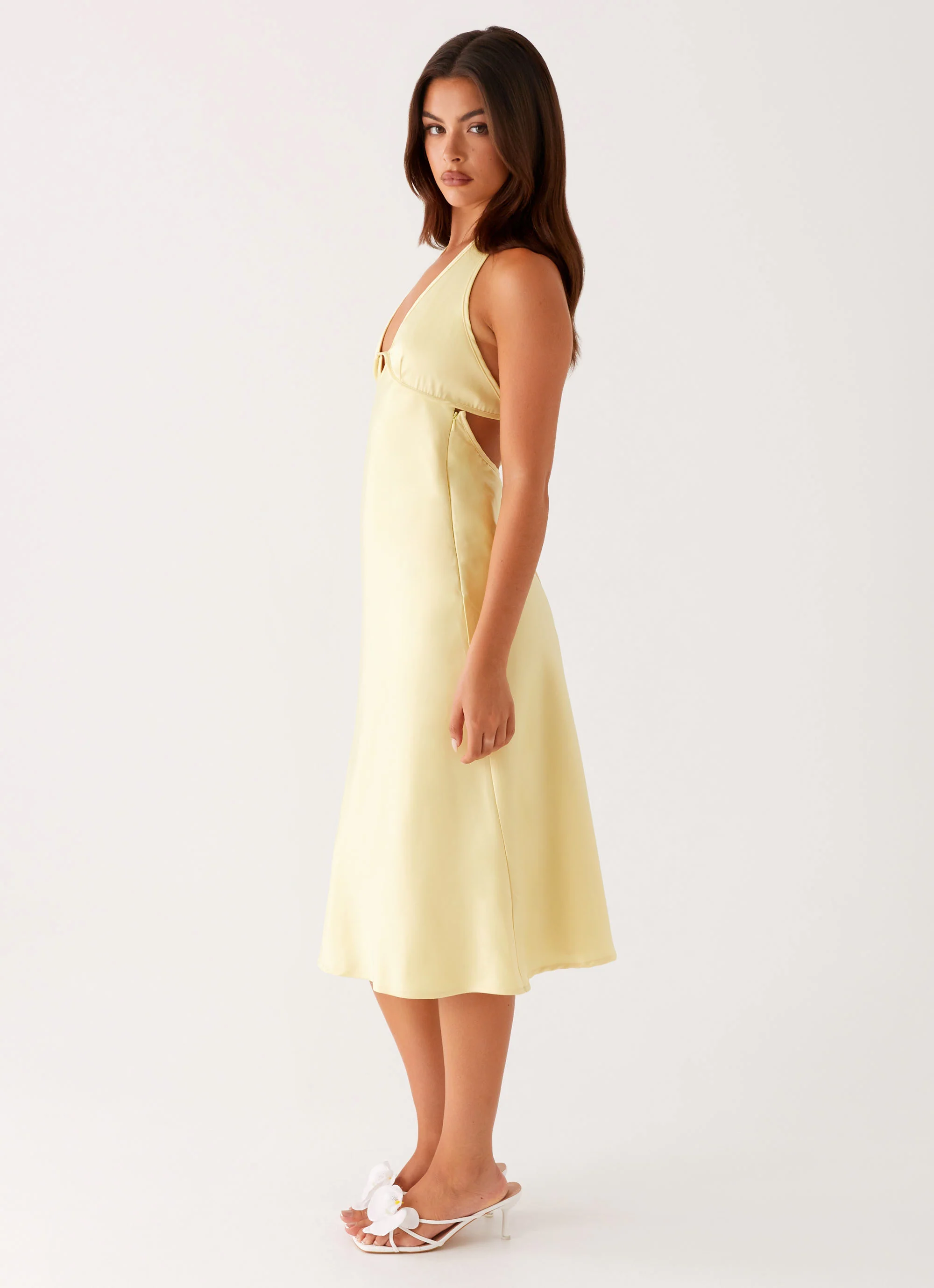 Davies Midi Dress - Yellow - Image 3