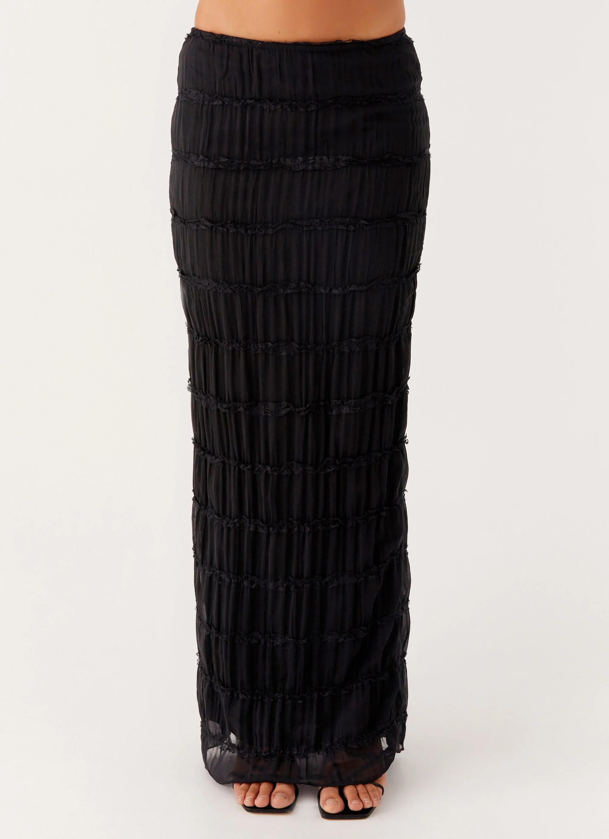 Daydreaming Low Rise Maxi Skirt - Black - Image 5