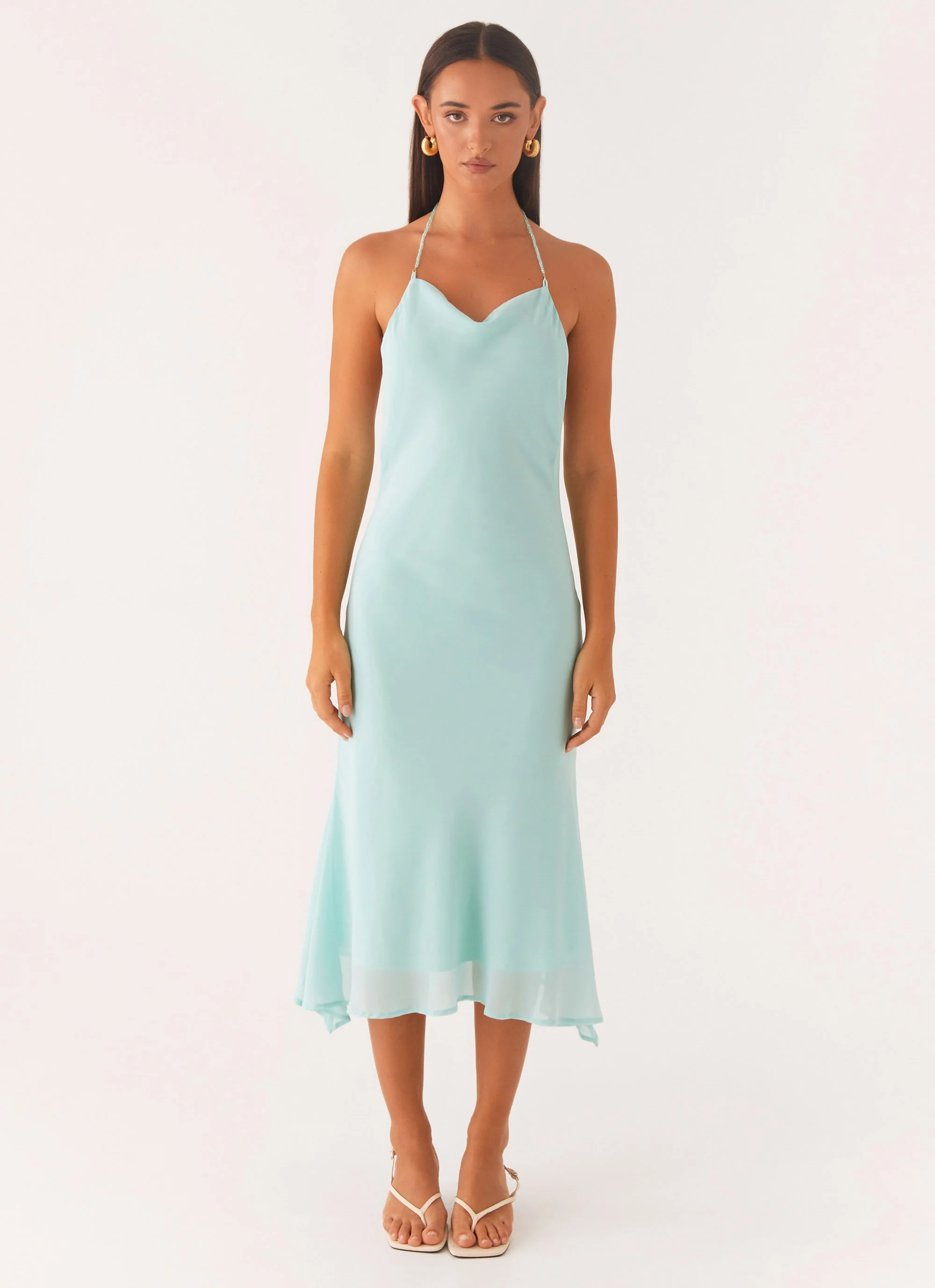 Deep Dive Midi Dress - Pale Blue - Image 2