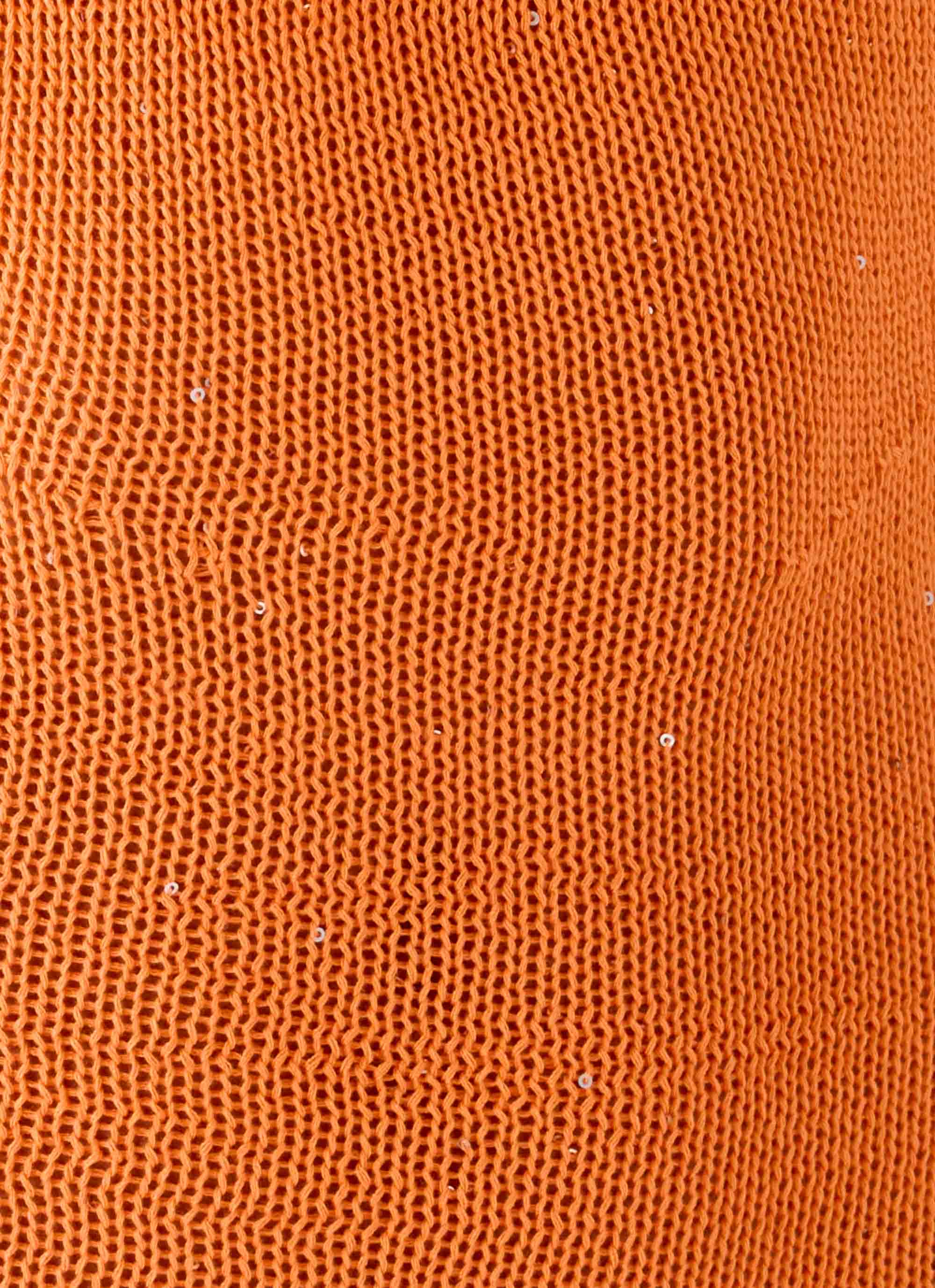 Delfina Cowl Knit Maxi Dress - Orange - Image 8