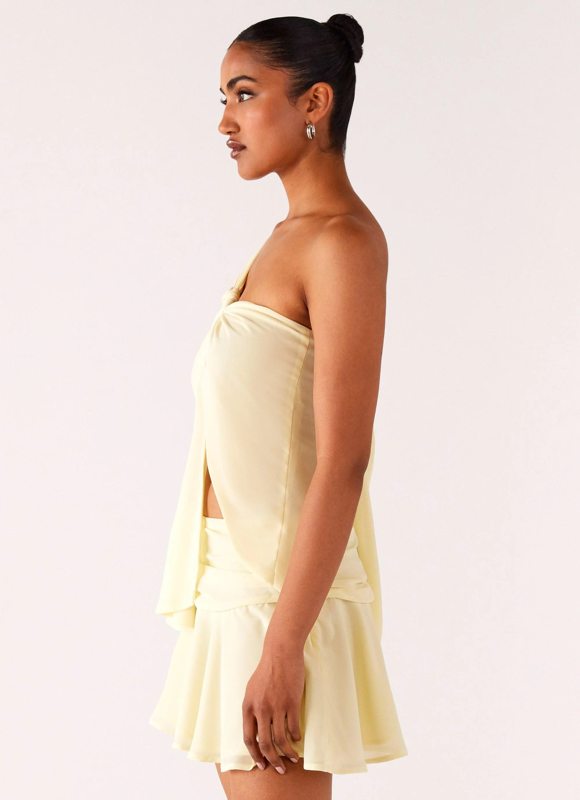 Delight Me Asymmetrical Top - Yellow - Image 2