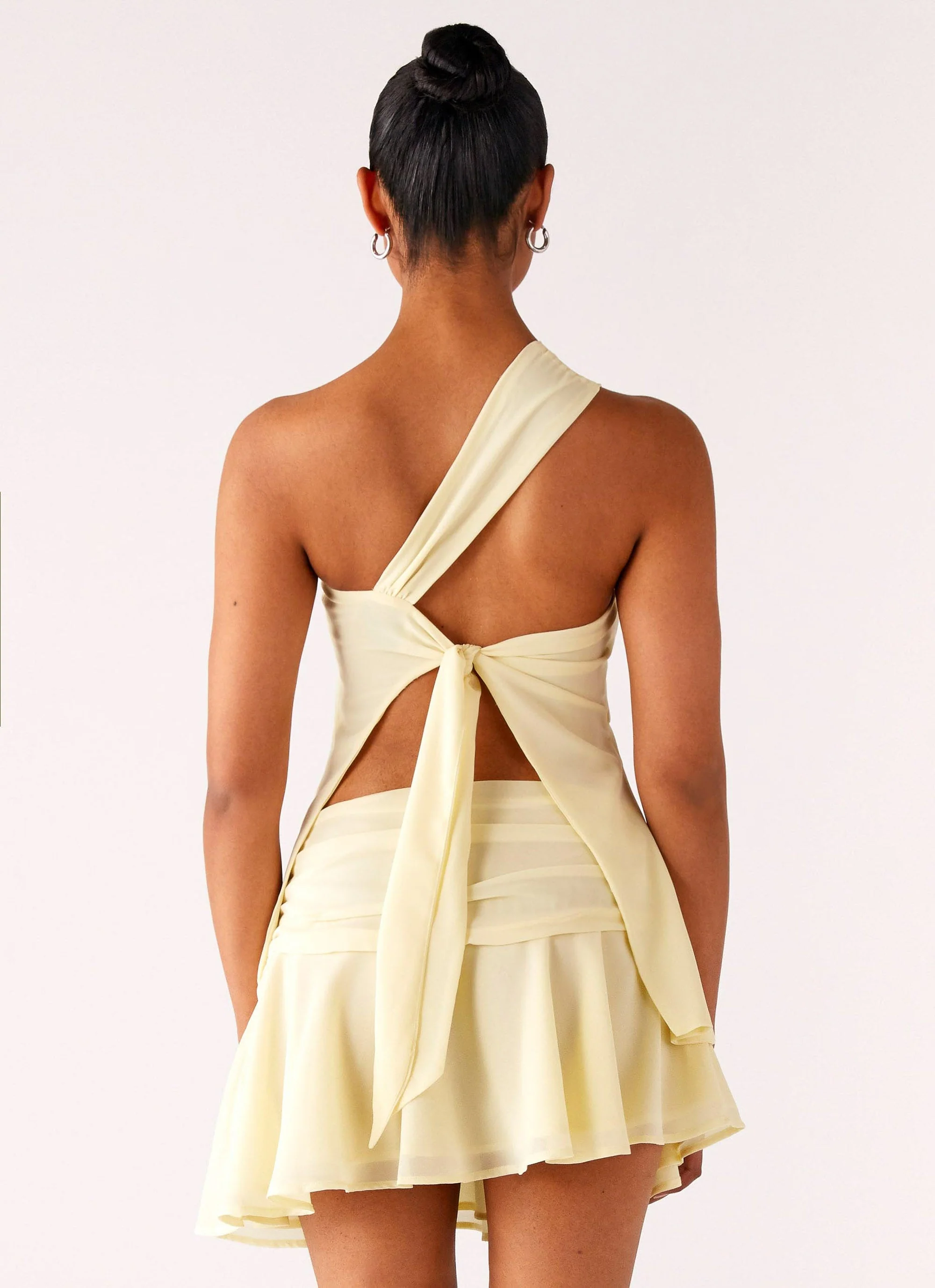 Delight Me Asymmetrical Top - Yellow - Image 3