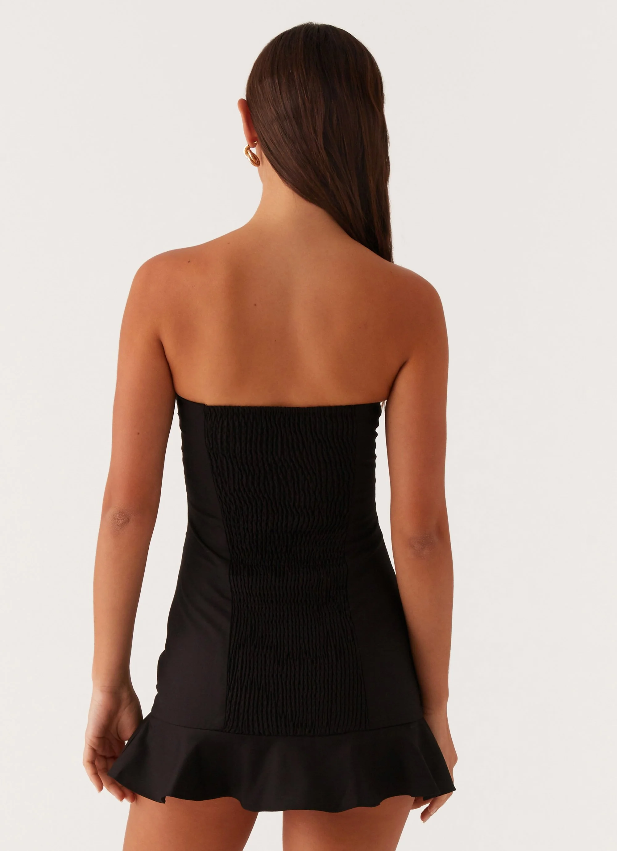 Delmi Bustier Mini Dress - Black - Image 4