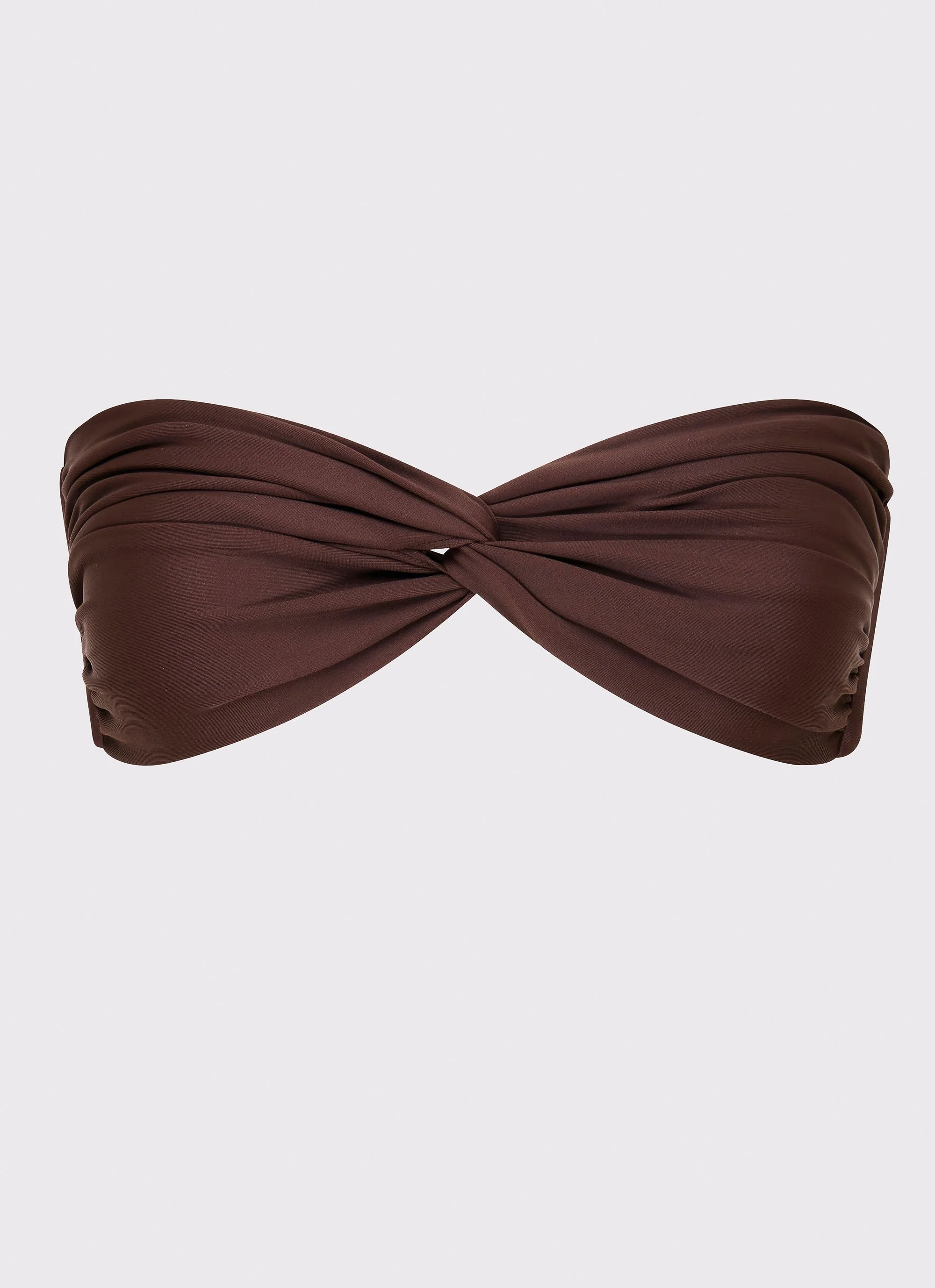 Delta Bandeau Bikini Top - Brown - Image 3
