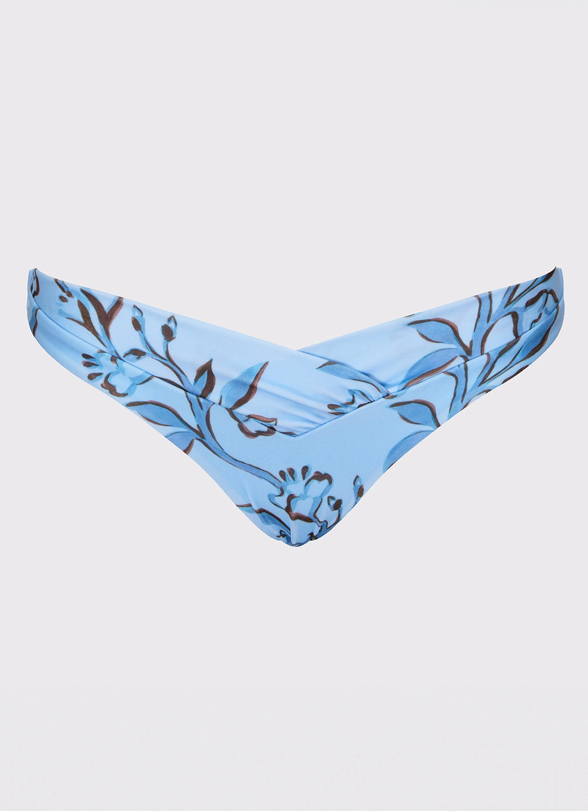Delta Bikini Bottoms - Blue Floral Print - Image 3