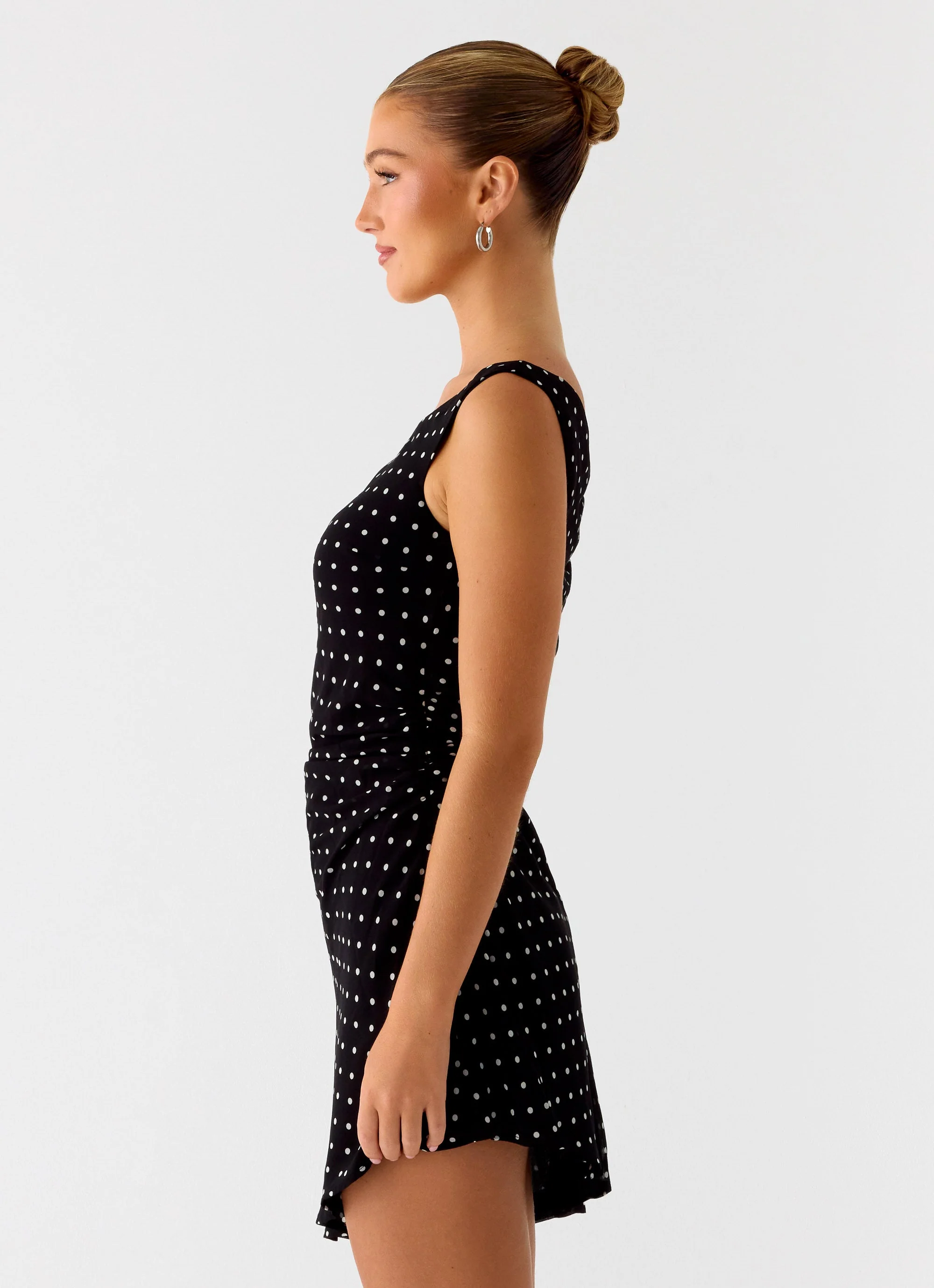 Delusional Mini Dress - Black Polkadot - Image 2