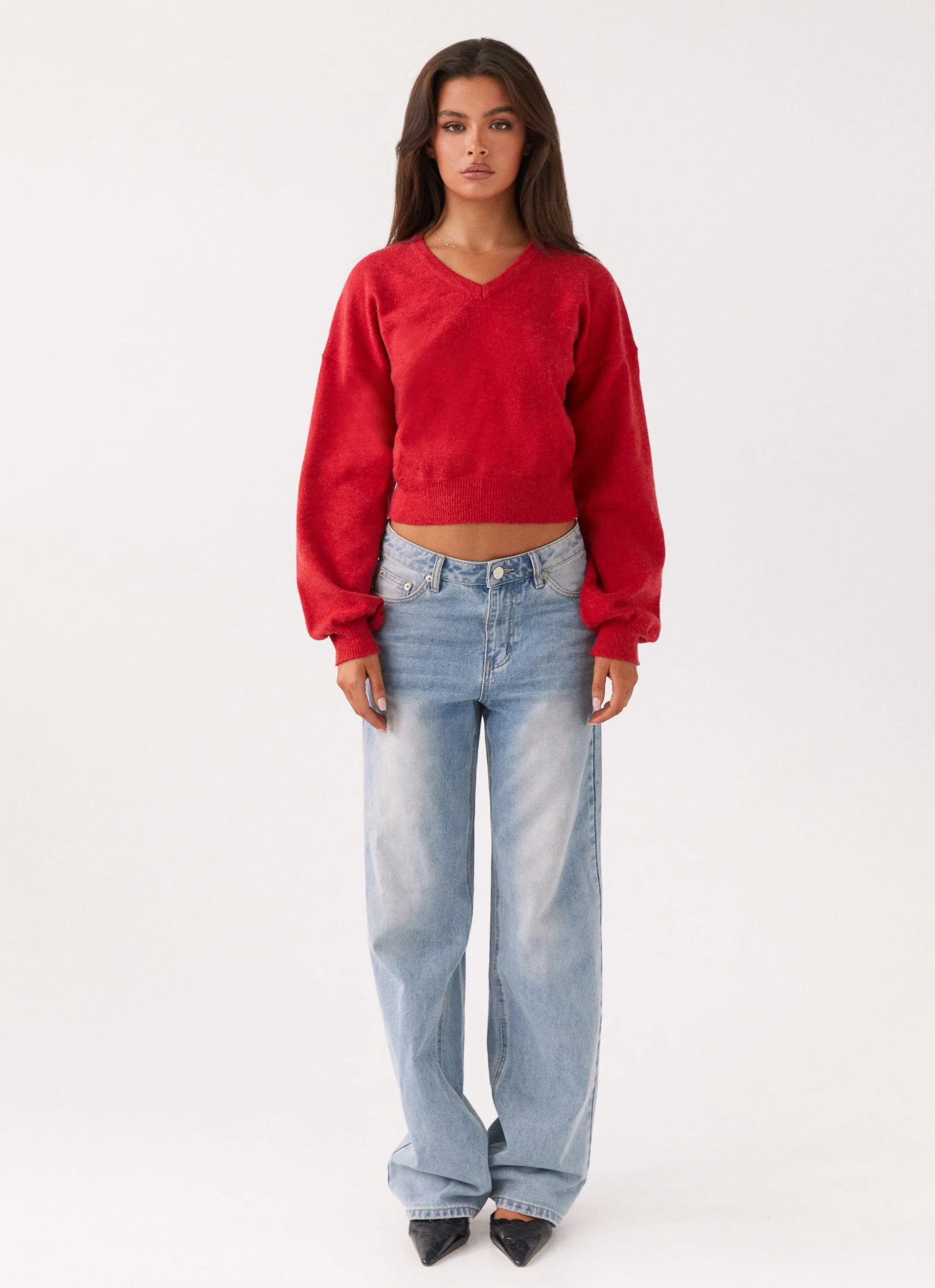 Deserve Me Knit Top - Cherry - Image 2