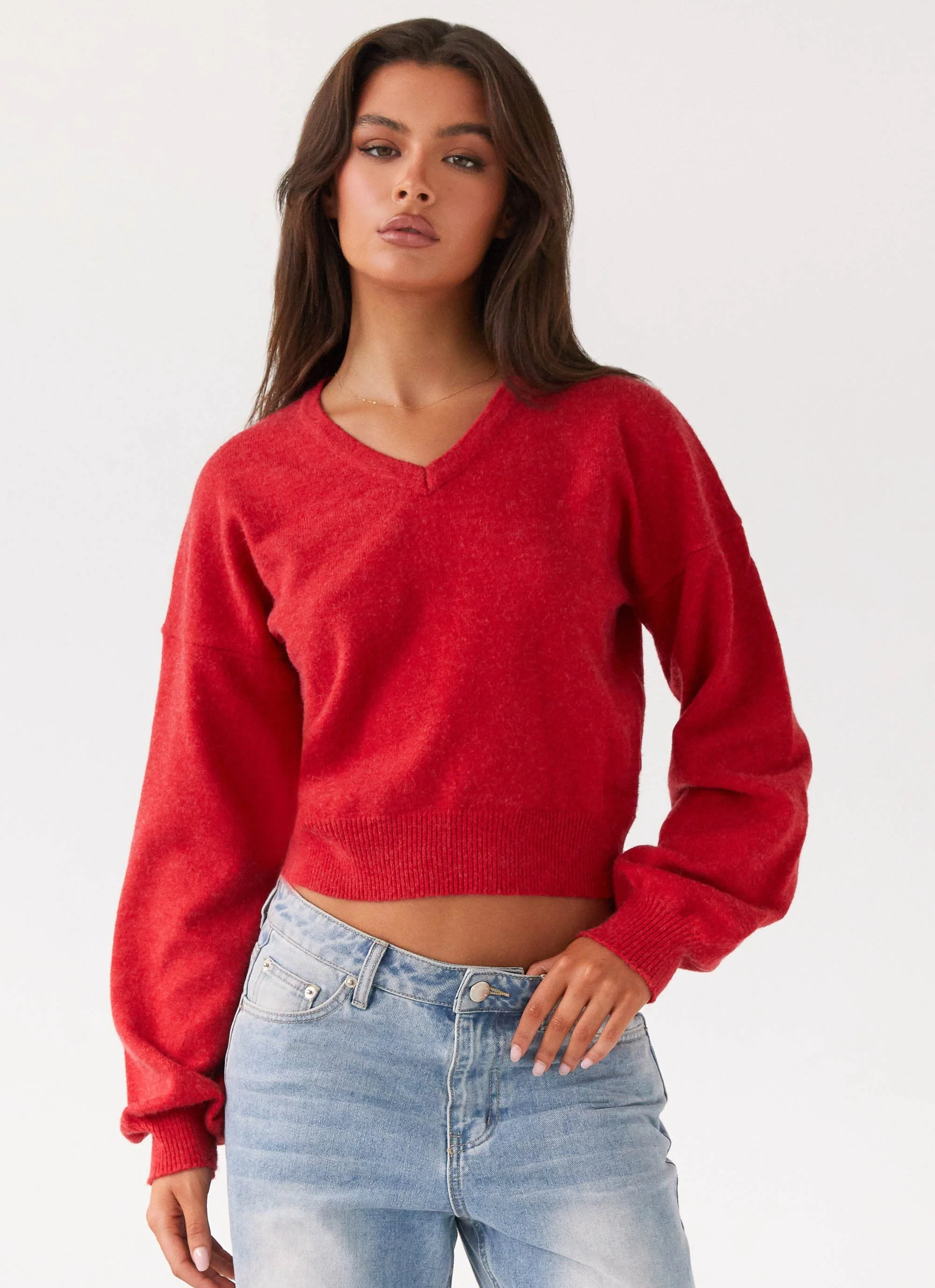 Deserve Me Knit Top - Cherry - Image 5