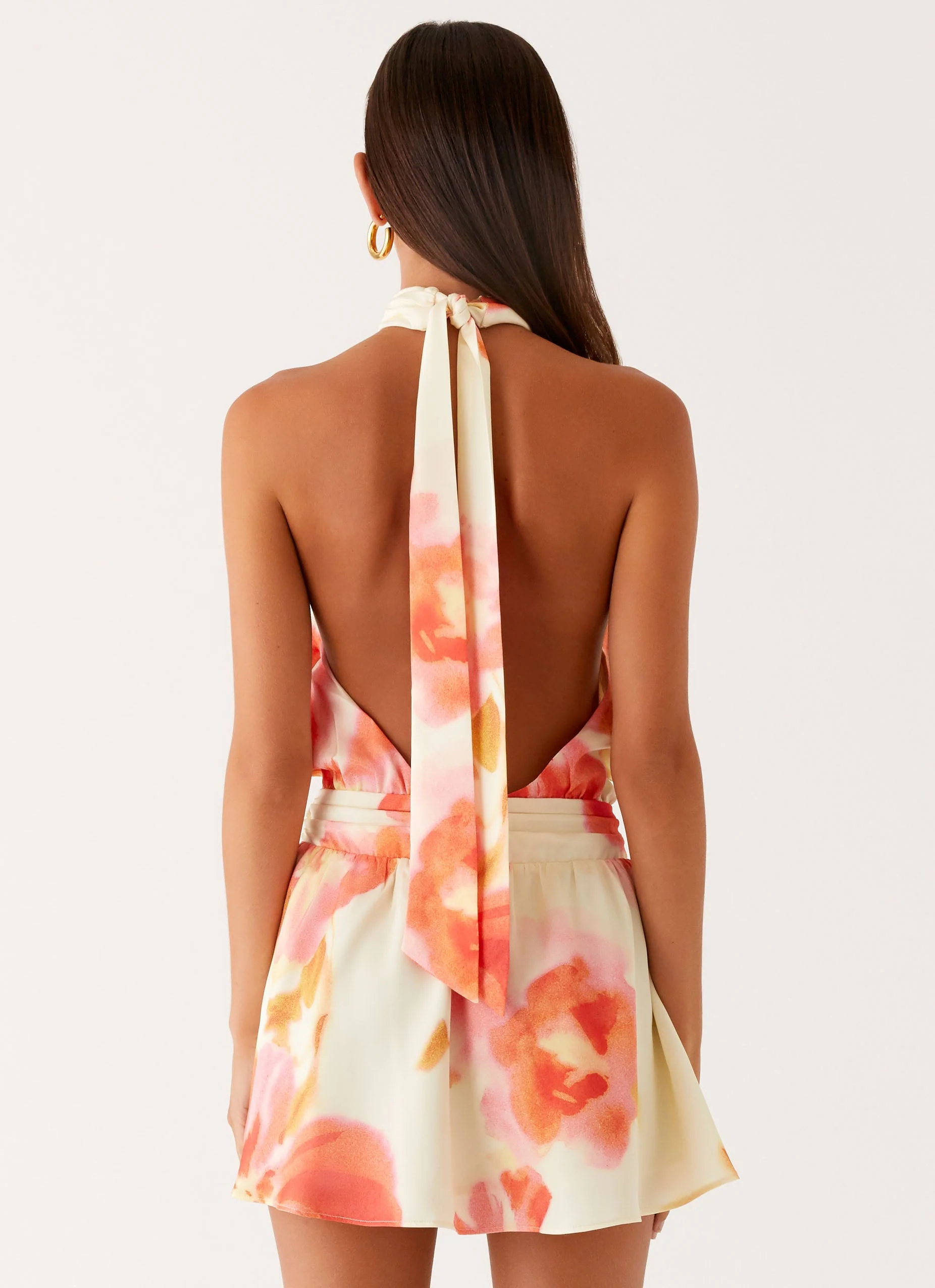 Diablo Backless Mini Dress - Mimosa Blossom - Image 2