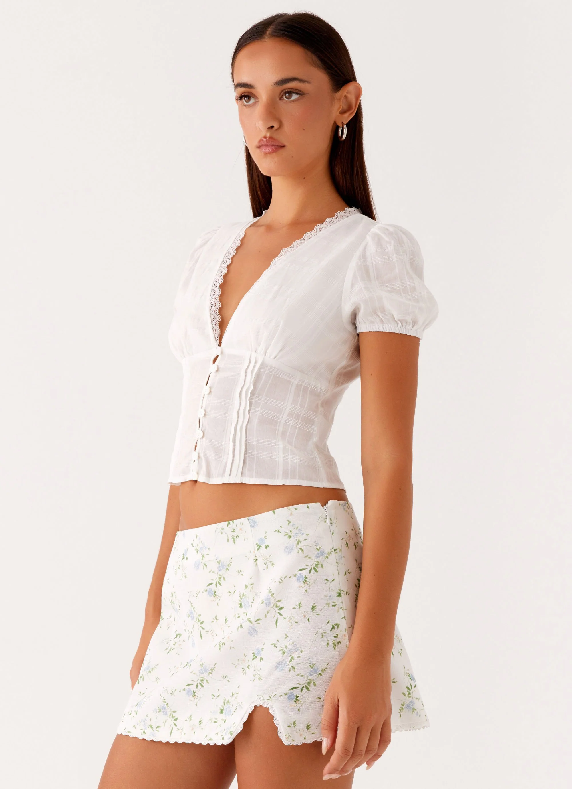 Disconnect Mini Skirt - Vintage Ditsy Floral - Image 6